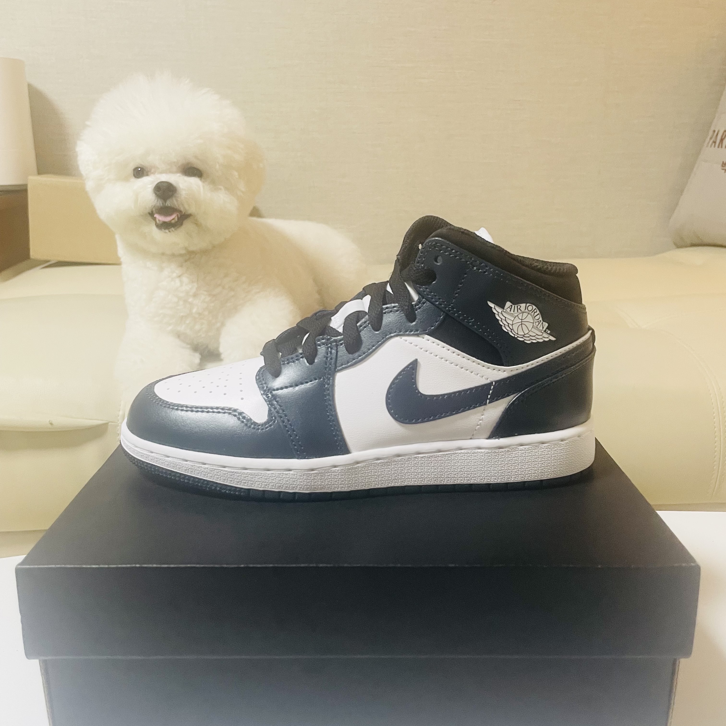 (GS) Jordan 1 Mid Dark Teal 착용 스타일