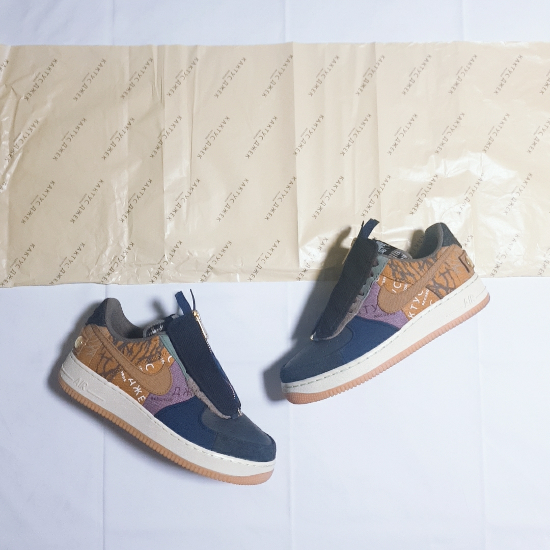 Nike x Travis Scott Air Force 1 Low Cactus Jack 착용 스타일 - 4