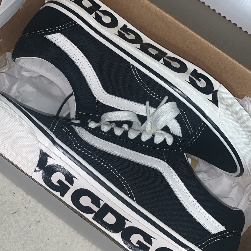 Vans Vault x CDG OG Old Skool LX Side Wall 착용 스타일 - 4