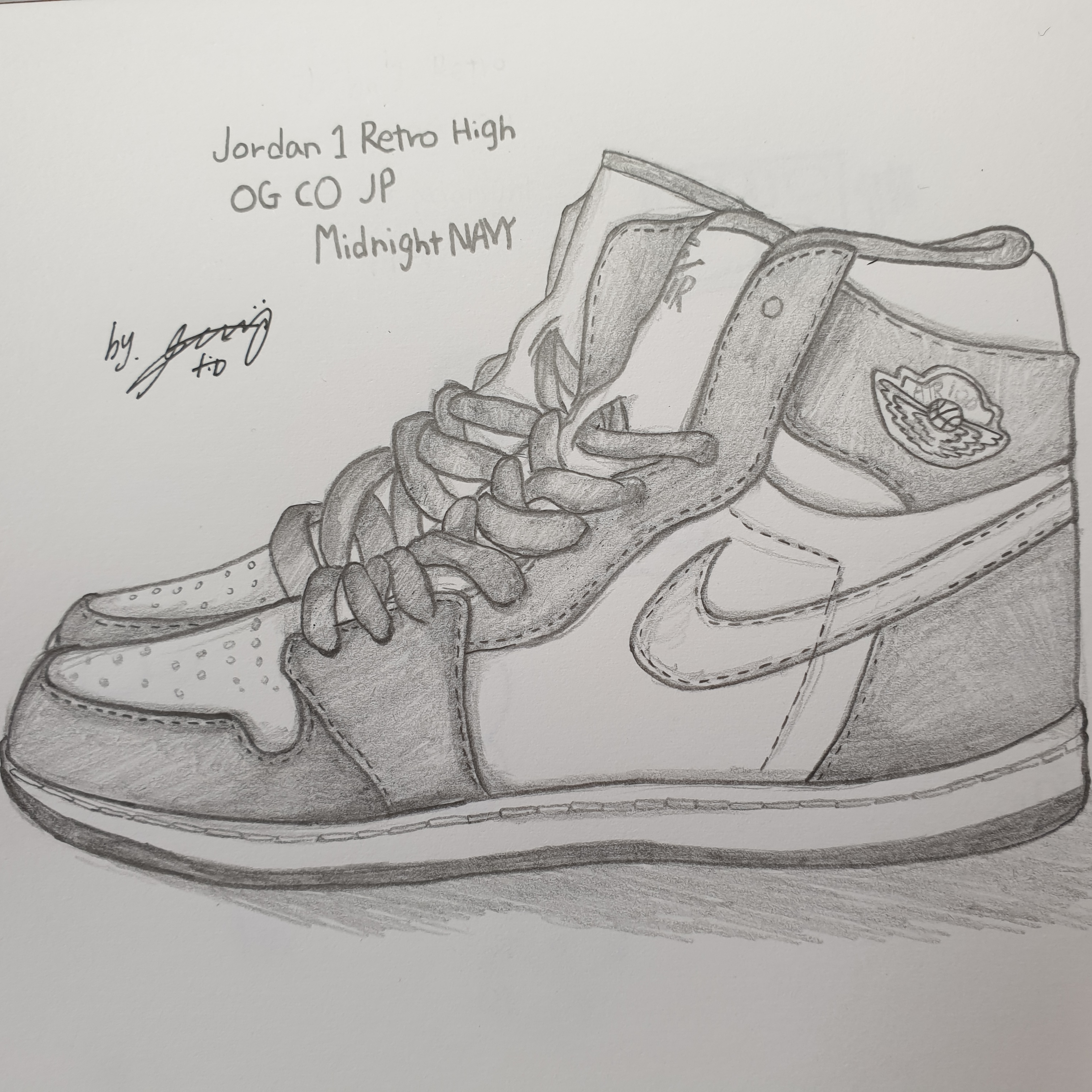 Jordan 1 Retro High OG CO.JP Midnight Navy 착용 스타일