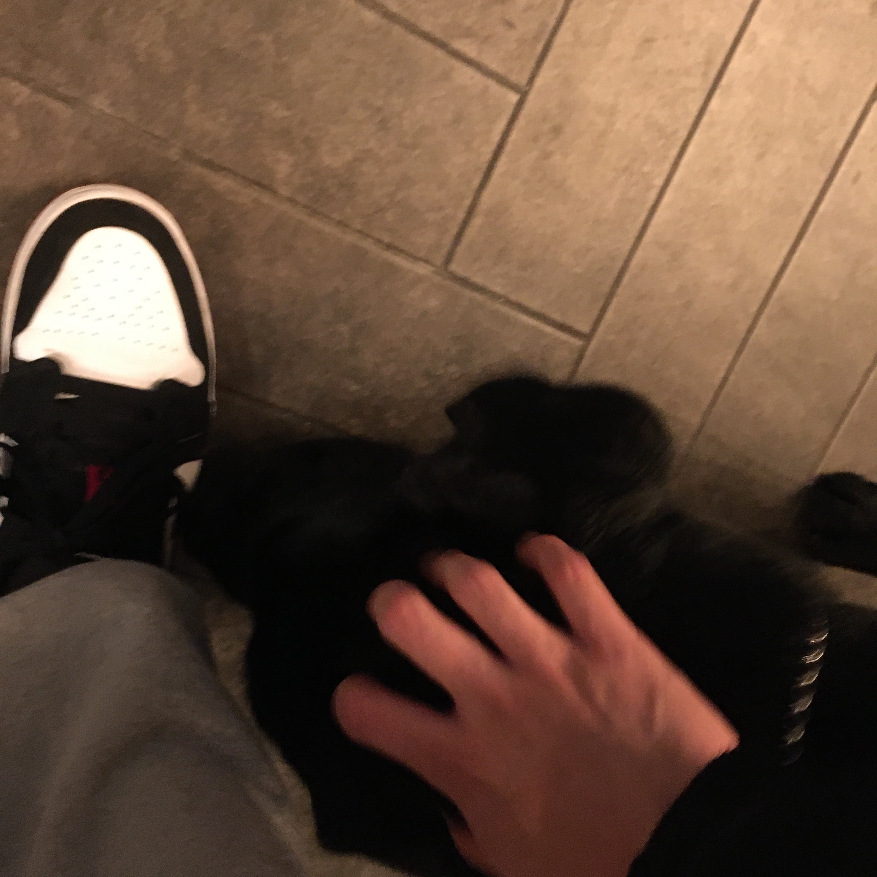 Nike x Supreme Air Force 1 Low Black, Jordan 1 Low Black Toe 착용 스타일 - 2