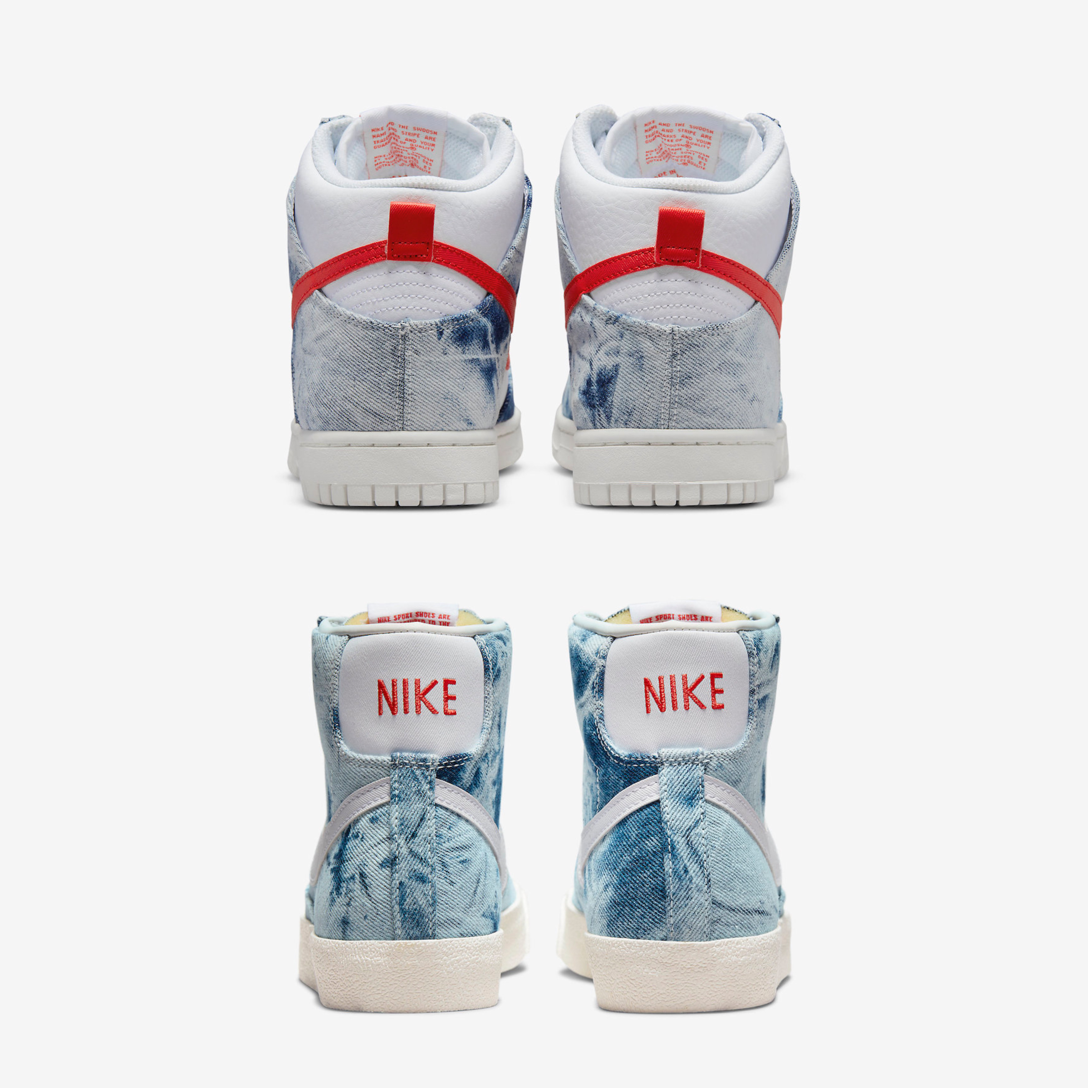 (GS) Jordan 1 Low Washed Denim, Jordan 1 Low SE Washed Denim 착용 스타일 - 3