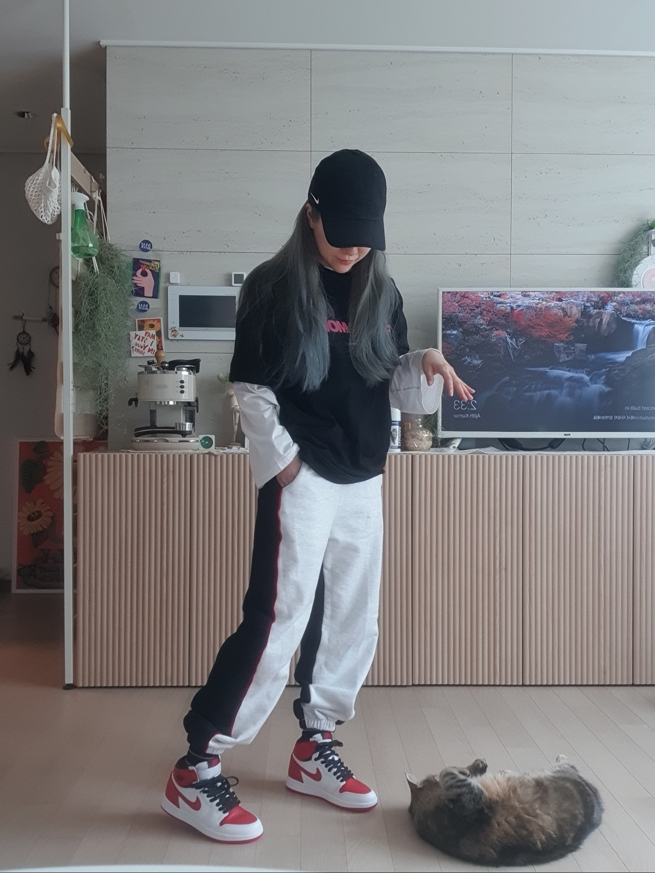 (GS) Jordan 1 Retro High OG Heritage 착용 스타일 - 1