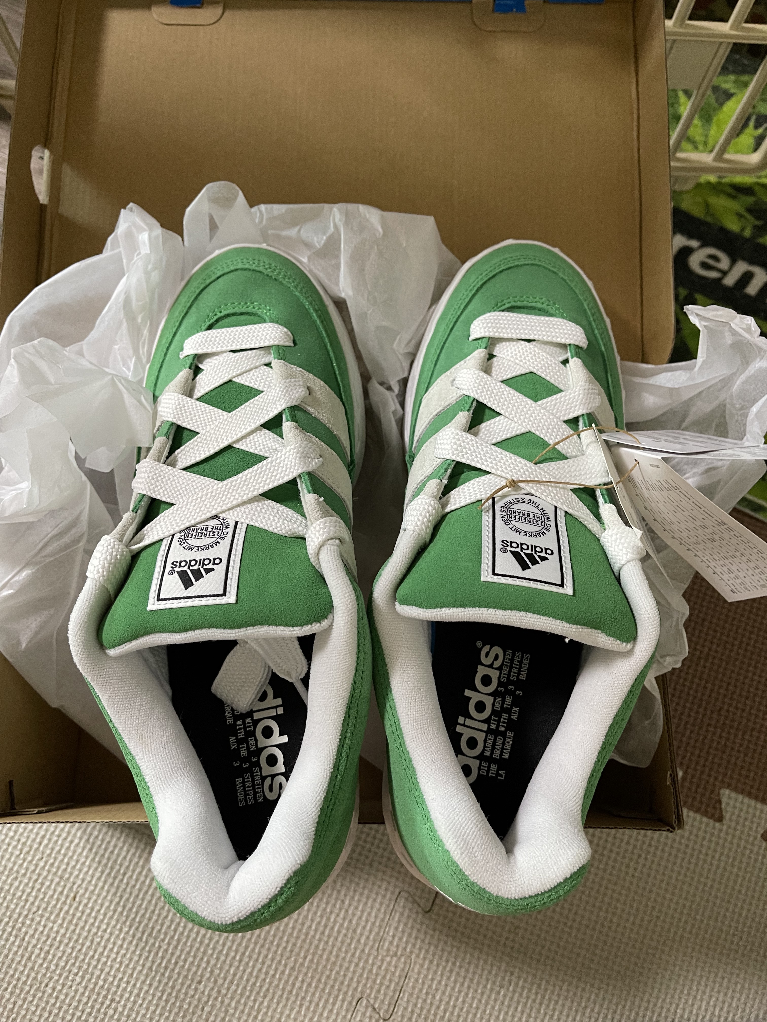 Adidas Adimatic Green 착용 스타일