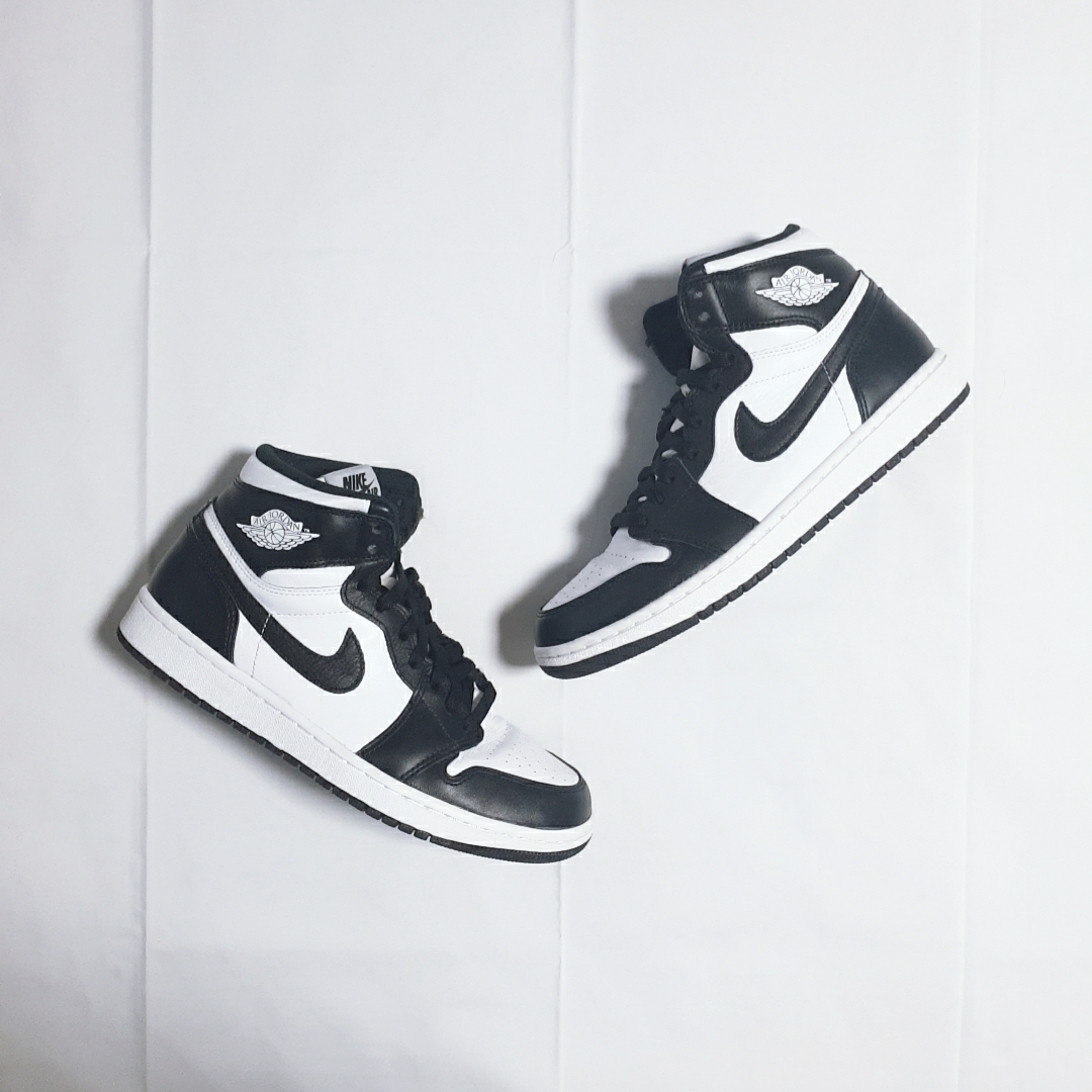 Jordan 1 Retro High OG Black White 2014 착용 스타일 - 3