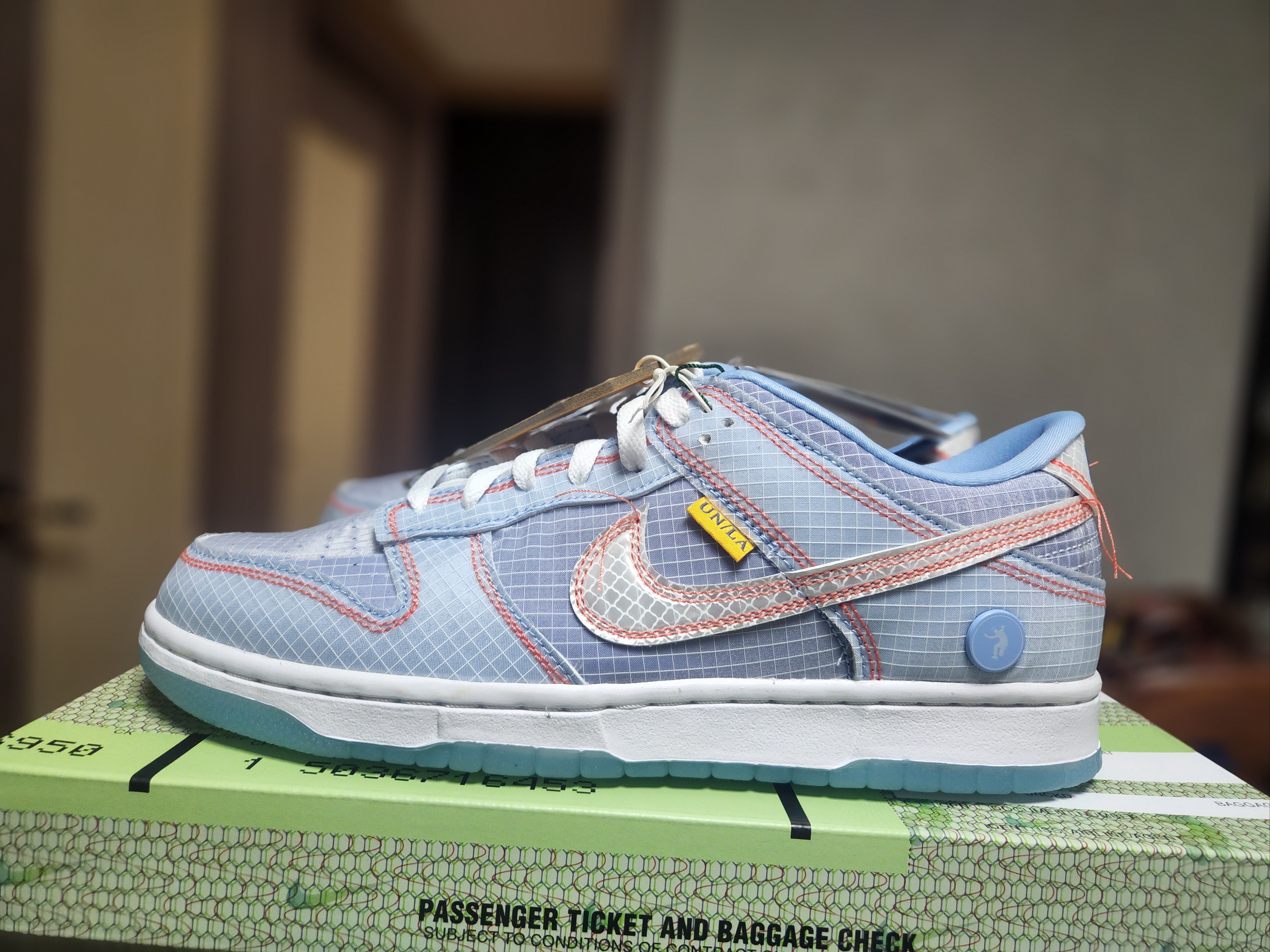 Nike x Union Dunk Low Passport Pack Argon 착용 스타일 - 2