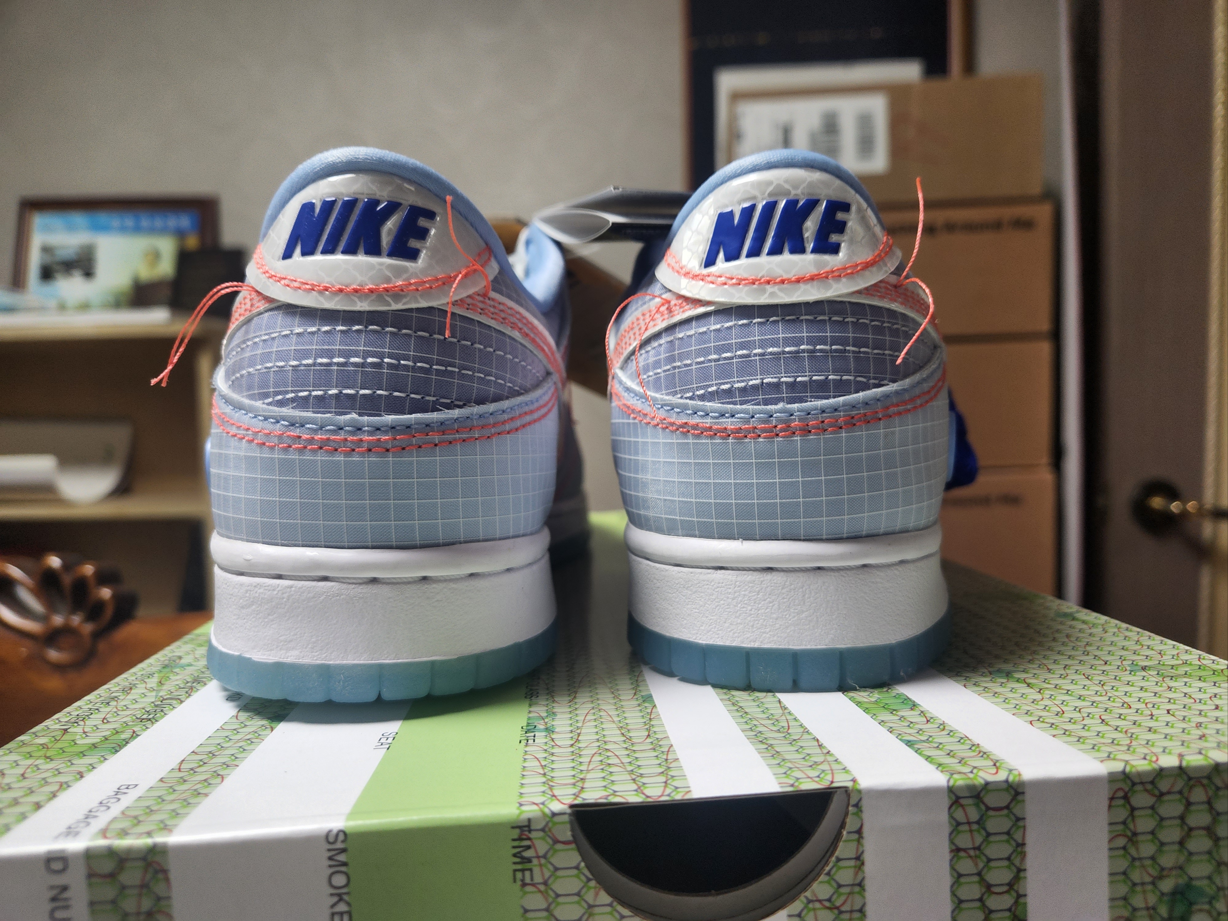 Nike x Union Dunk Low Passport Pack Argon 착용 스타일 - 3