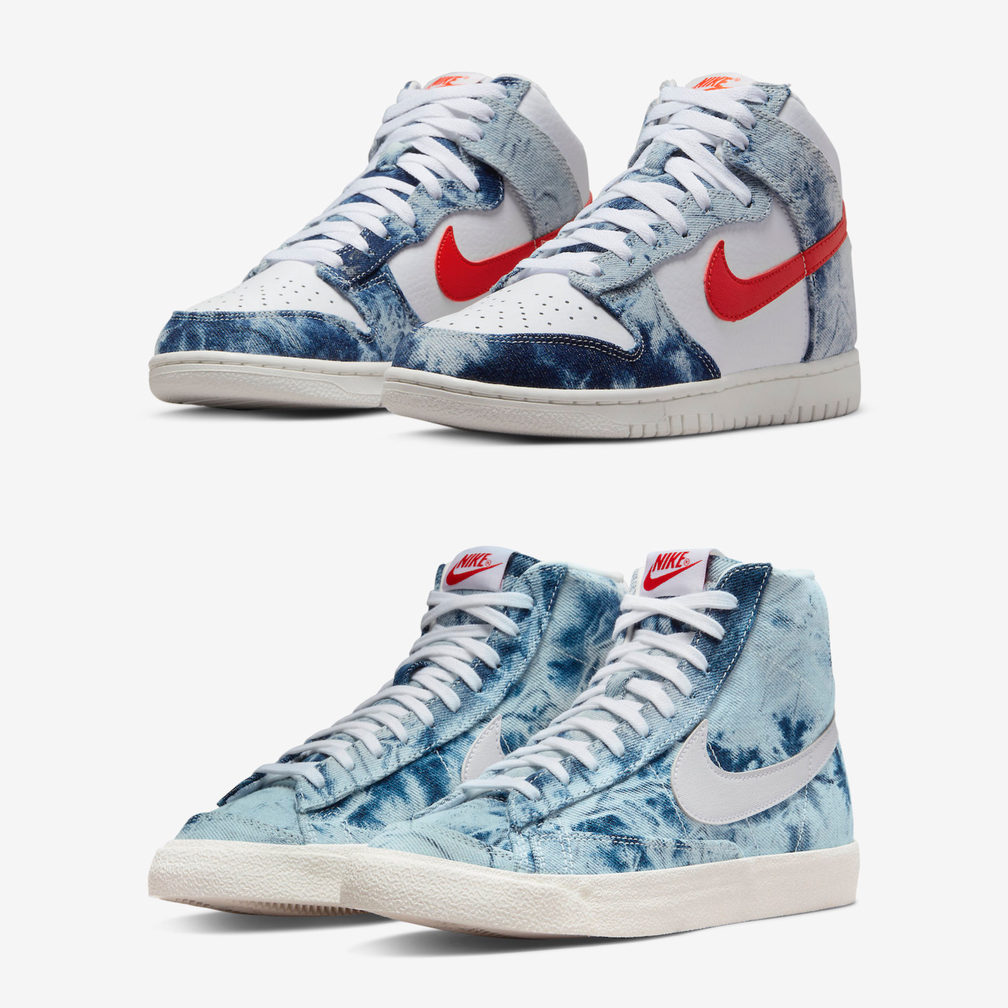 (GS) Jordan 1 Low Washed Denim, Jordan 1 Low SE Washed Denim 착용 스타일 - 2