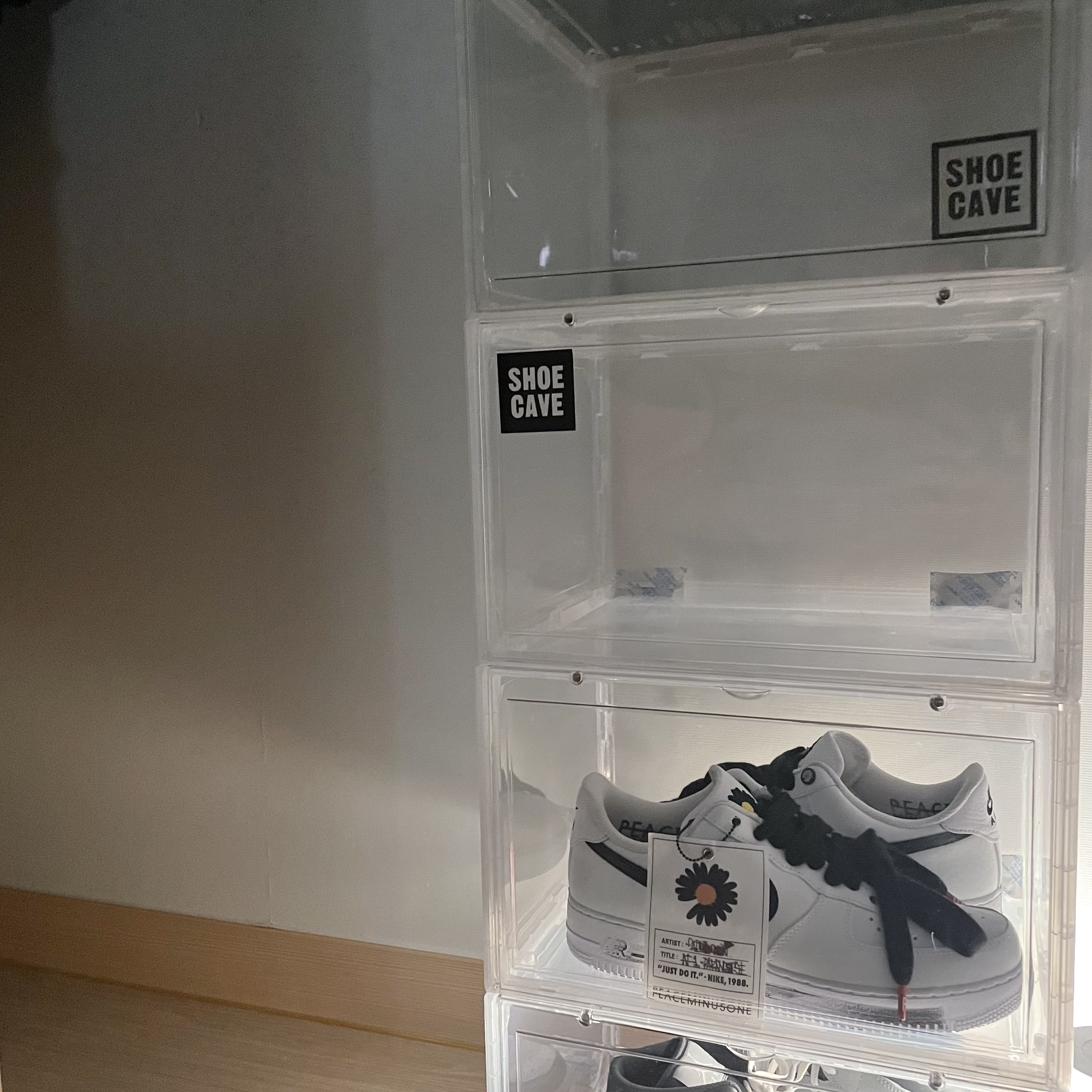 Nike x Peaceminusone Air Force 1 Low Para-Noise 2.0, Jordan 1 Mid Light Smoke Grey Anthracite 착용 스타일 - 2
