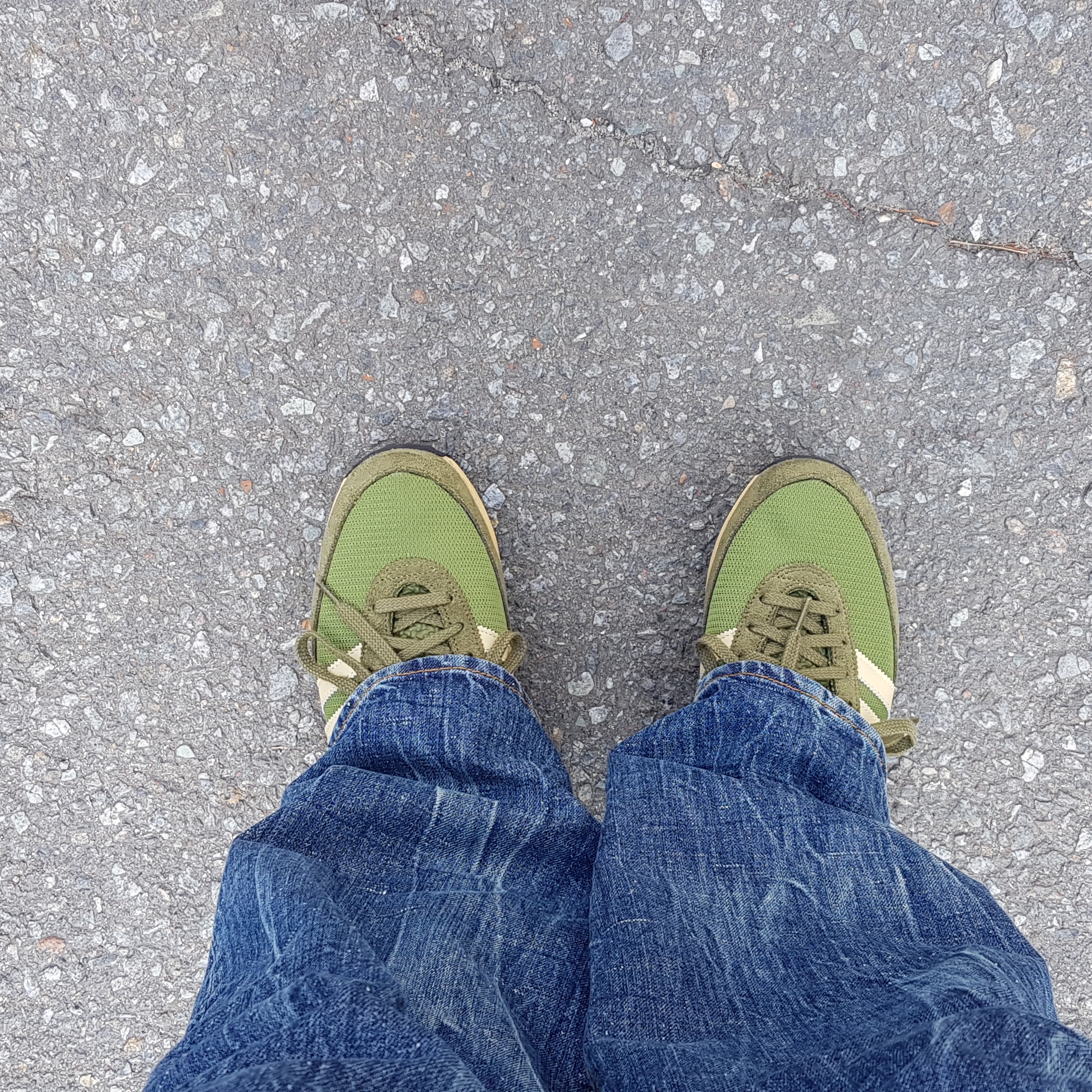 Adidas Moss Side Dust Green 착용 스타일 - 1