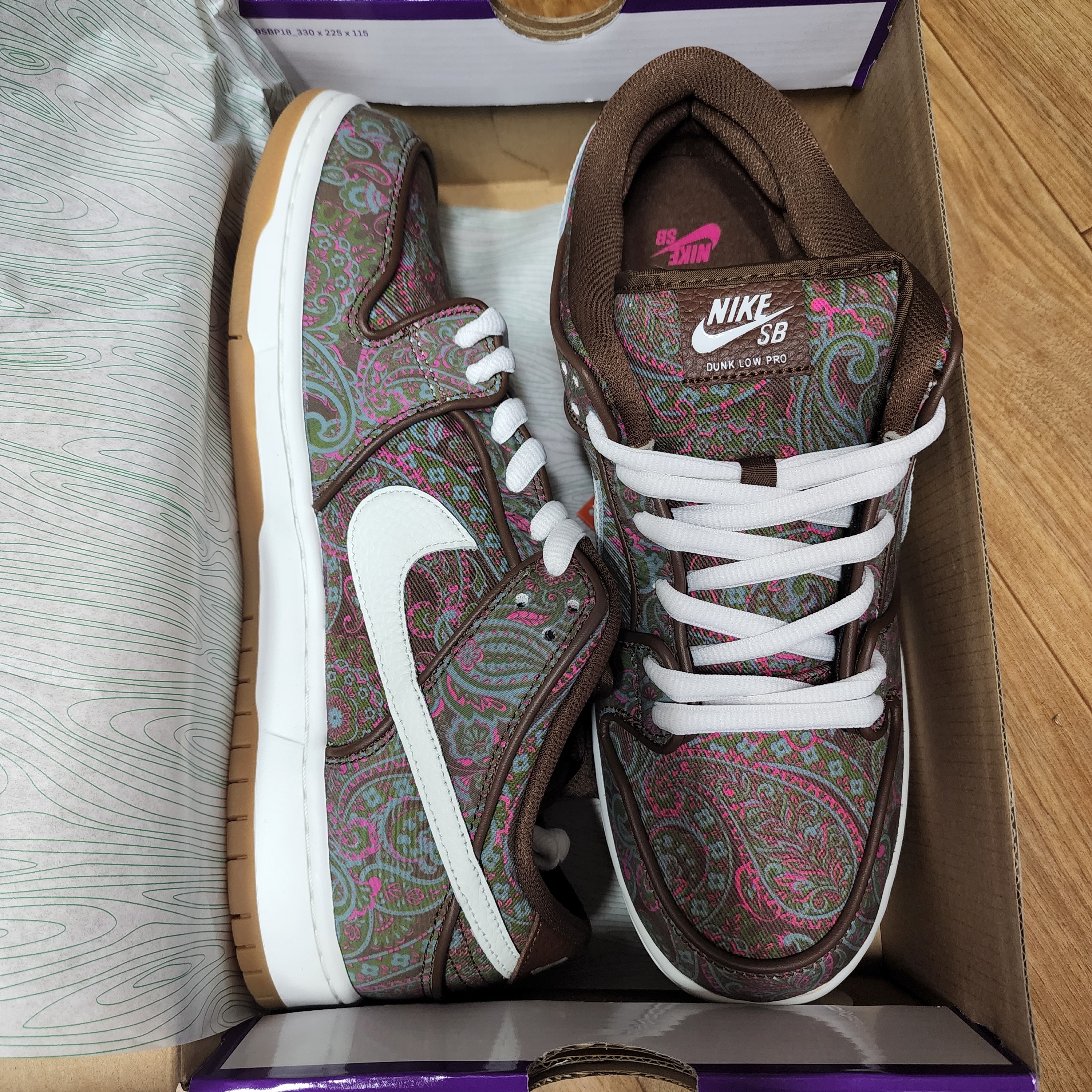Nike SB Dunk Low Pro Premium Paisley 착용 스타일 - 1