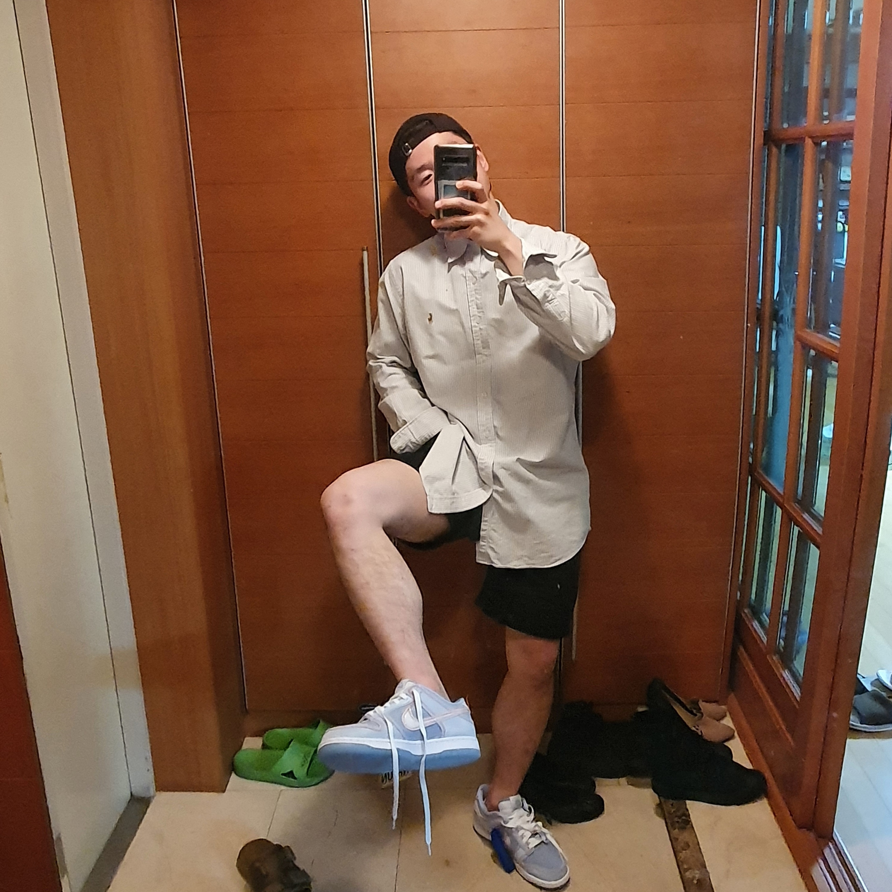 Nike x Union Dunk Low Passport Pack Argon 착용 스타일 - 1