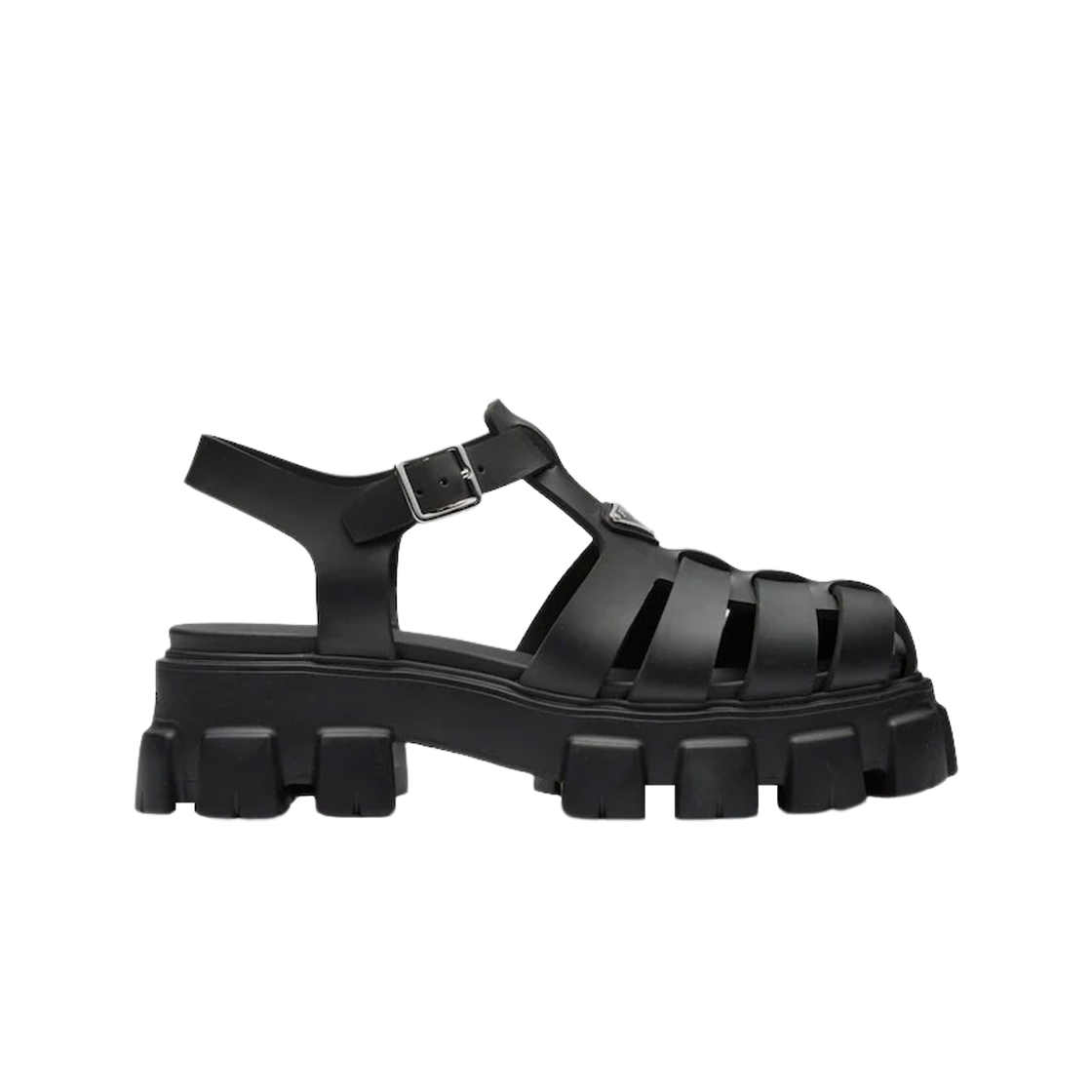 2X3083-3LKK-F0002 Prada Rubber Sandal Black
