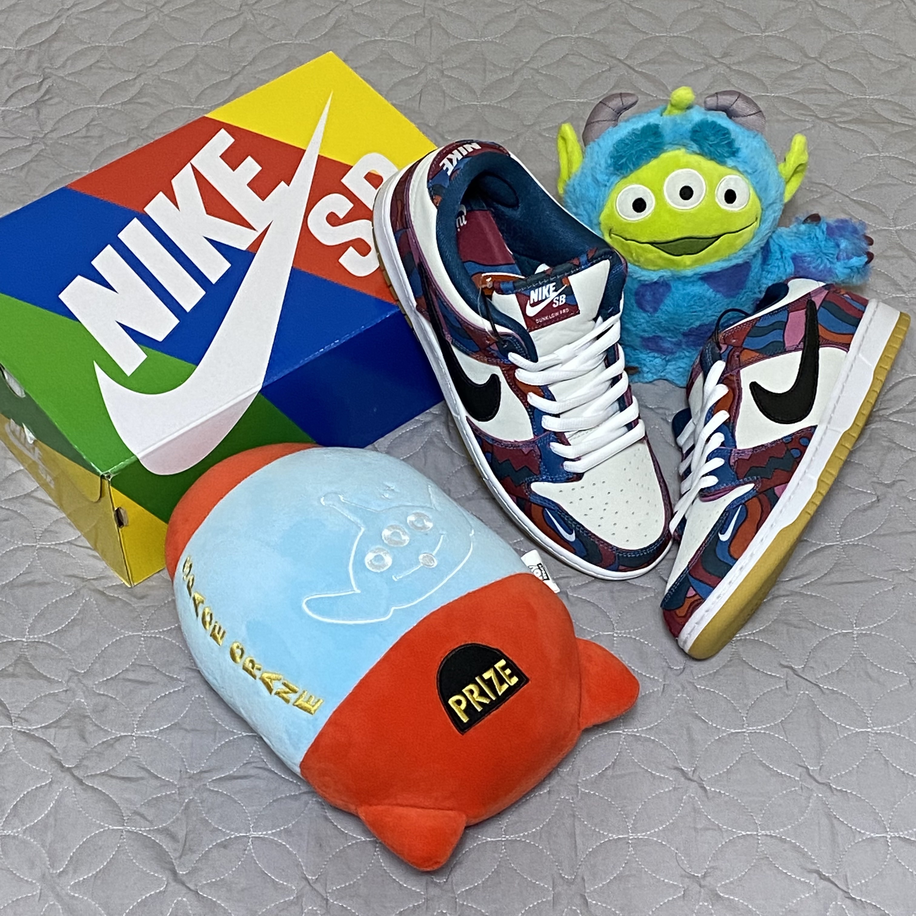 Nike x Parra SB Dunk Low Pro Abstract Art 착용 스타일