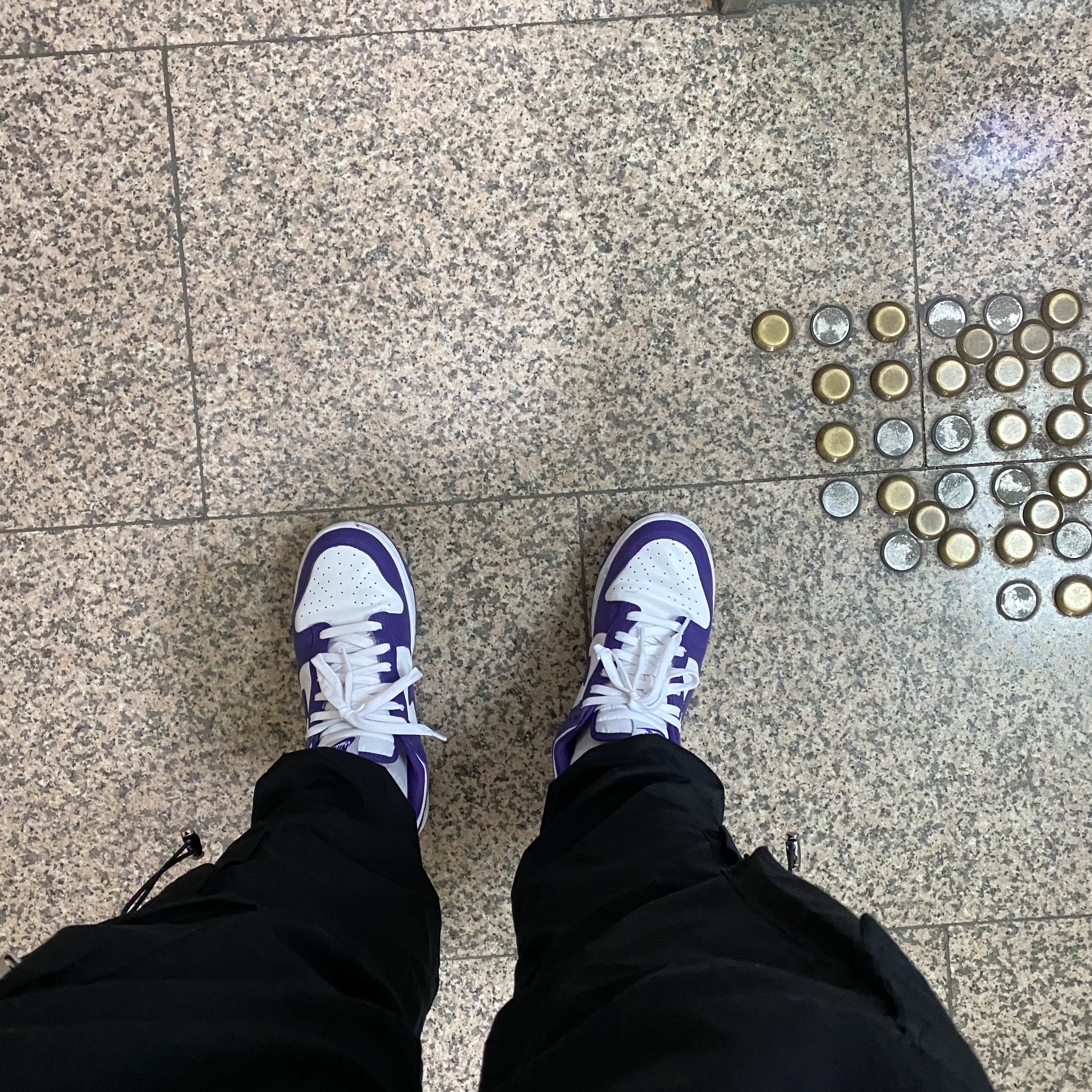 Nike Dunk Low Retro Championship Court Purple 착용 스타일