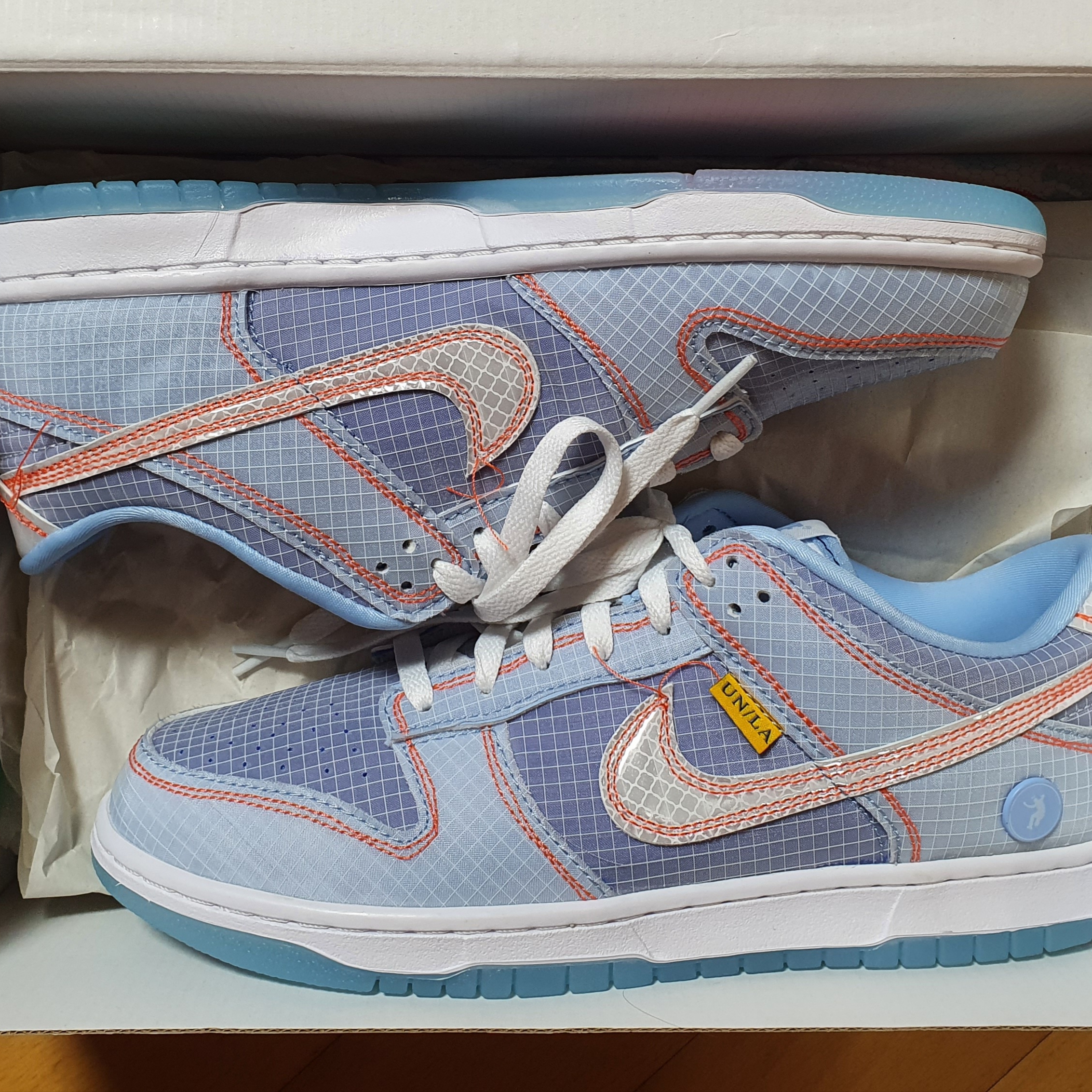 Nike x Union Dunk Low Passport Pack Argon 착용 스타일 - 2