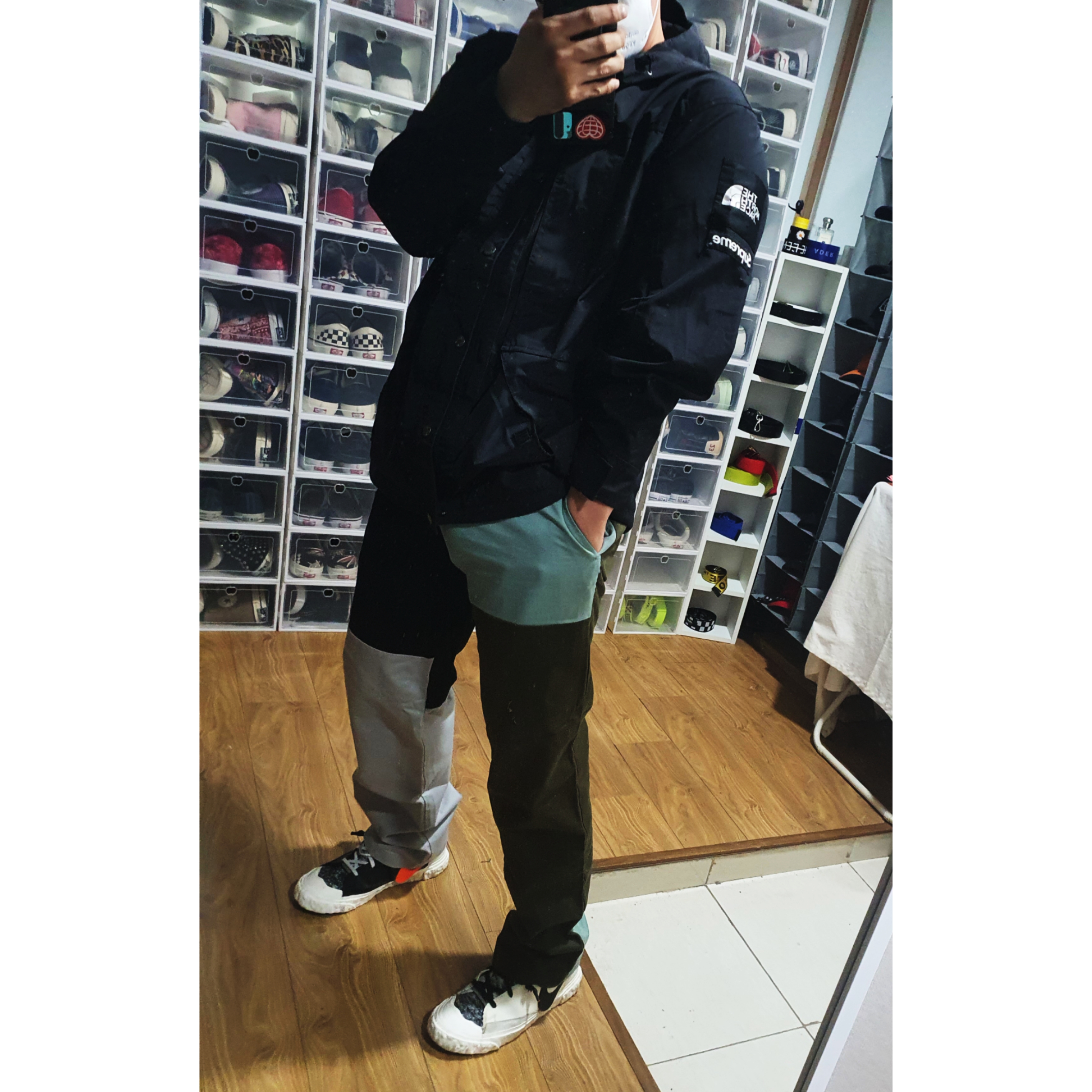 Nike x Readymade Blazer Mid White, Nike x Readymade Blazer Mid Black 착용 스타일