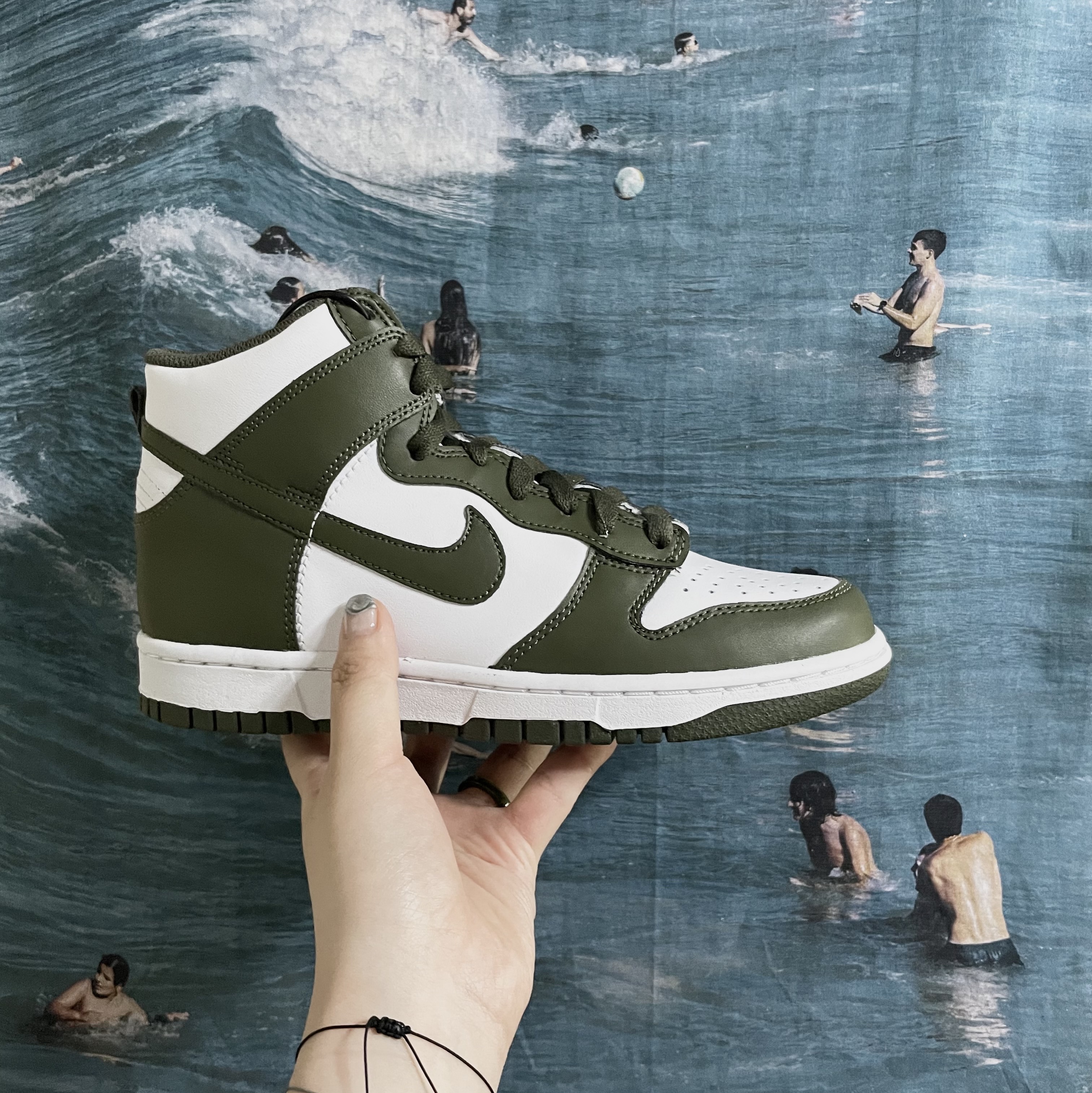 (GS) Nike Dunk High Cargo Khaki 착용 스타일