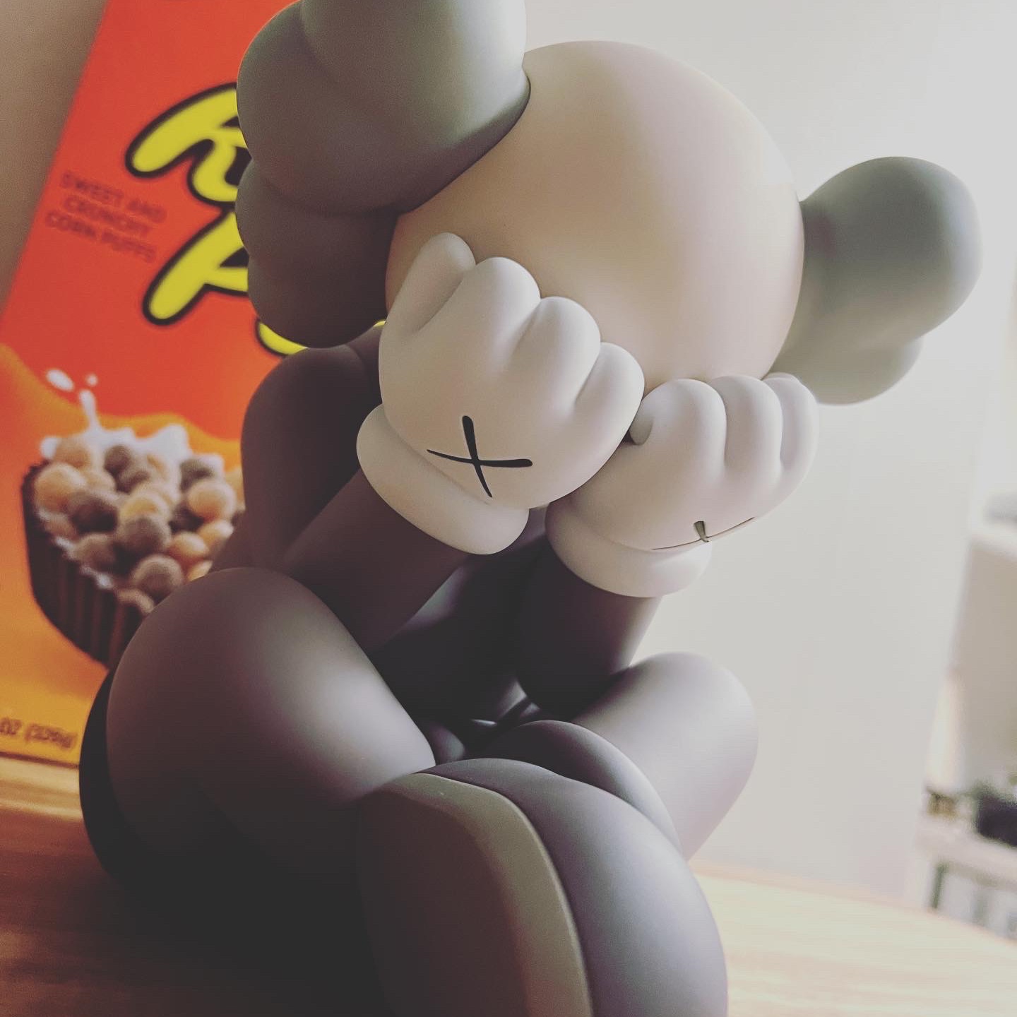 Kaws Separated Vinyl Figure Brown 착용 스타일 - 3
