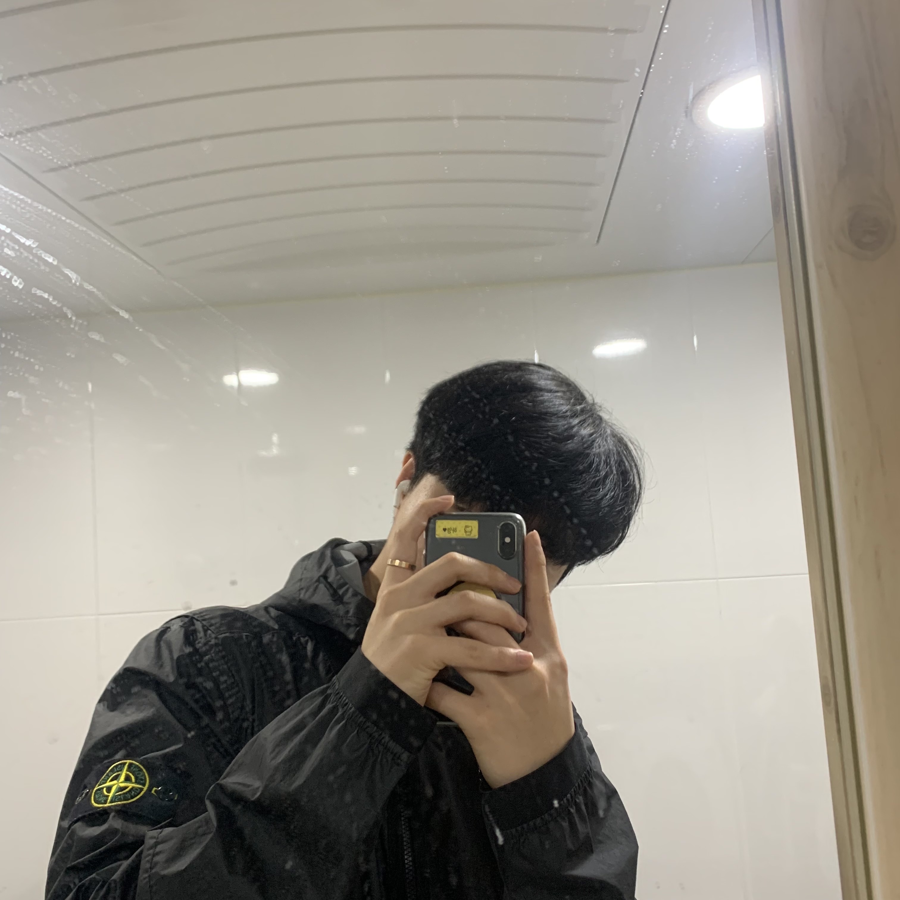 Stone Island 40523 Membrana 3L TC Jacket Black - 21SS 착용 스타일