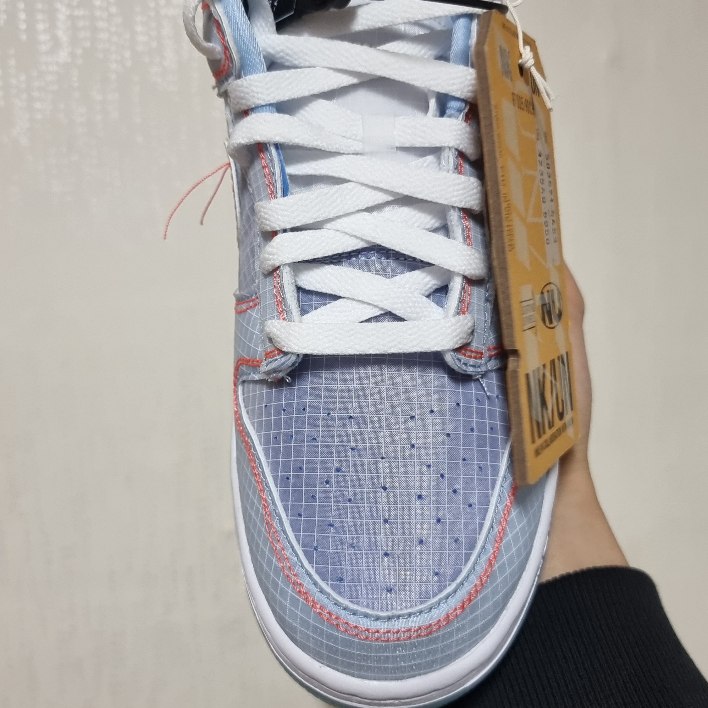 Nike x Union Dunk Low Passport Pack Argon 착용 스타일 - 5