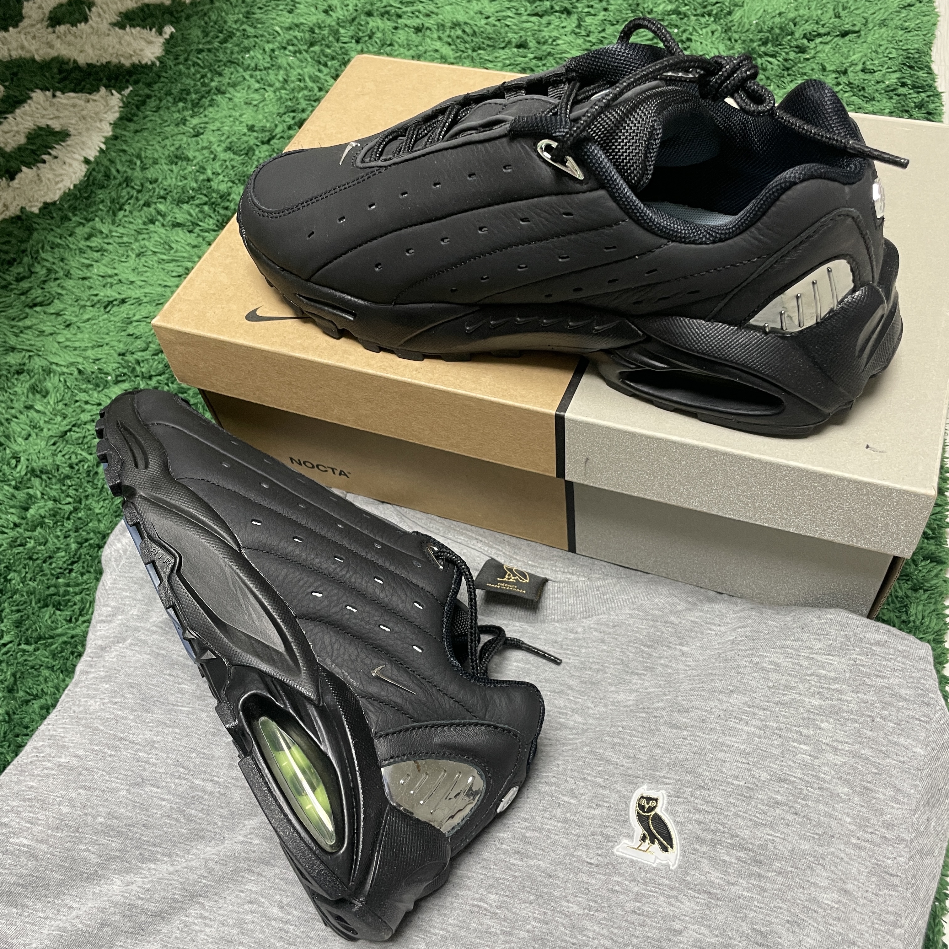 Nike x Drake Nocta Hot Step Air Terra Triple Black 착용 스타일