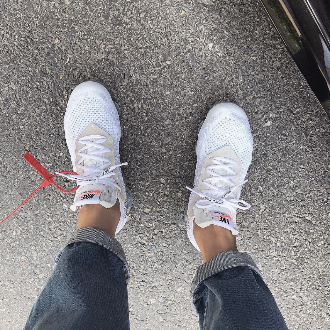 Nike x Off-White Air VaporMax V2 White 착용 스타일
