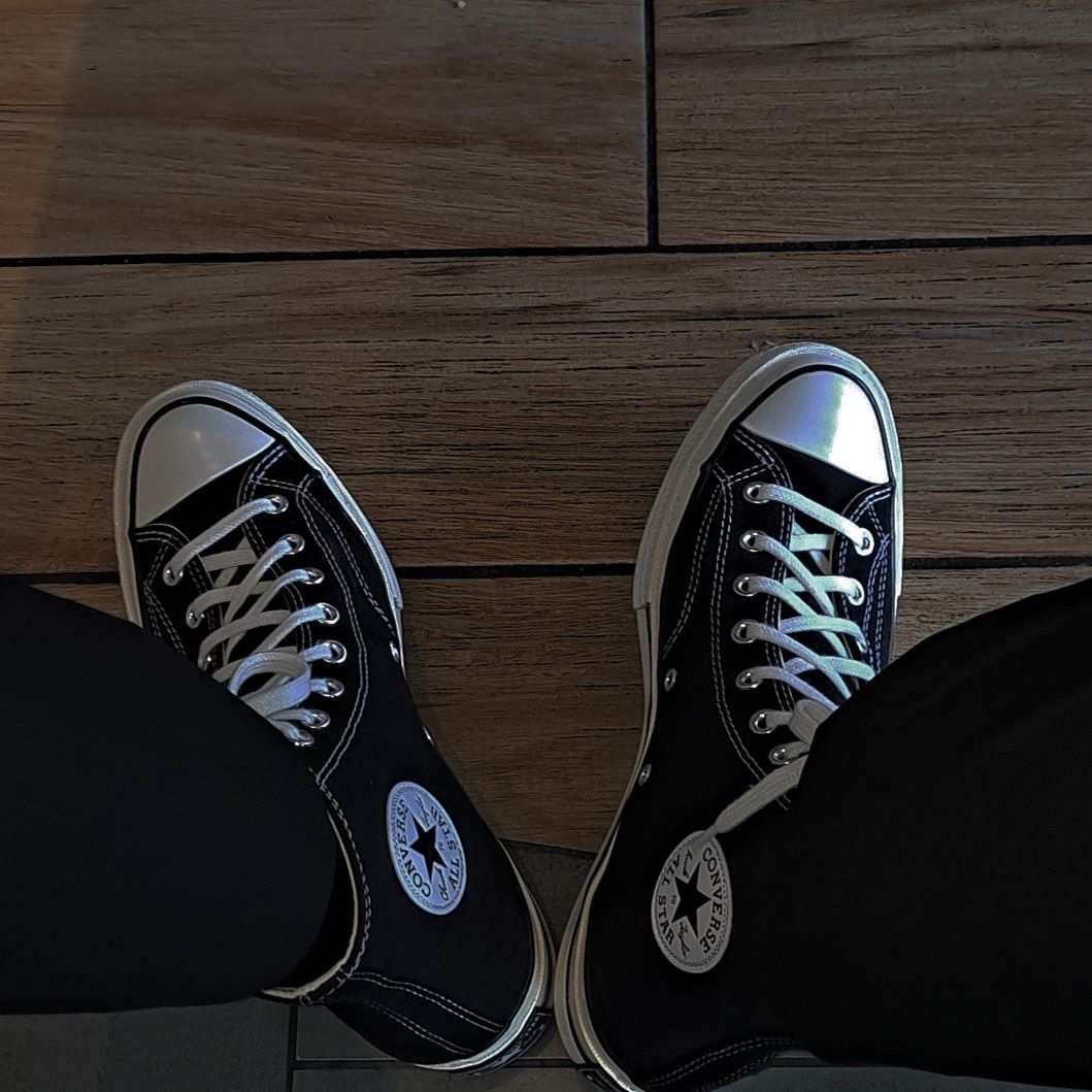 Converse Chuck 70 Hi Black 착용 스타일 - 1