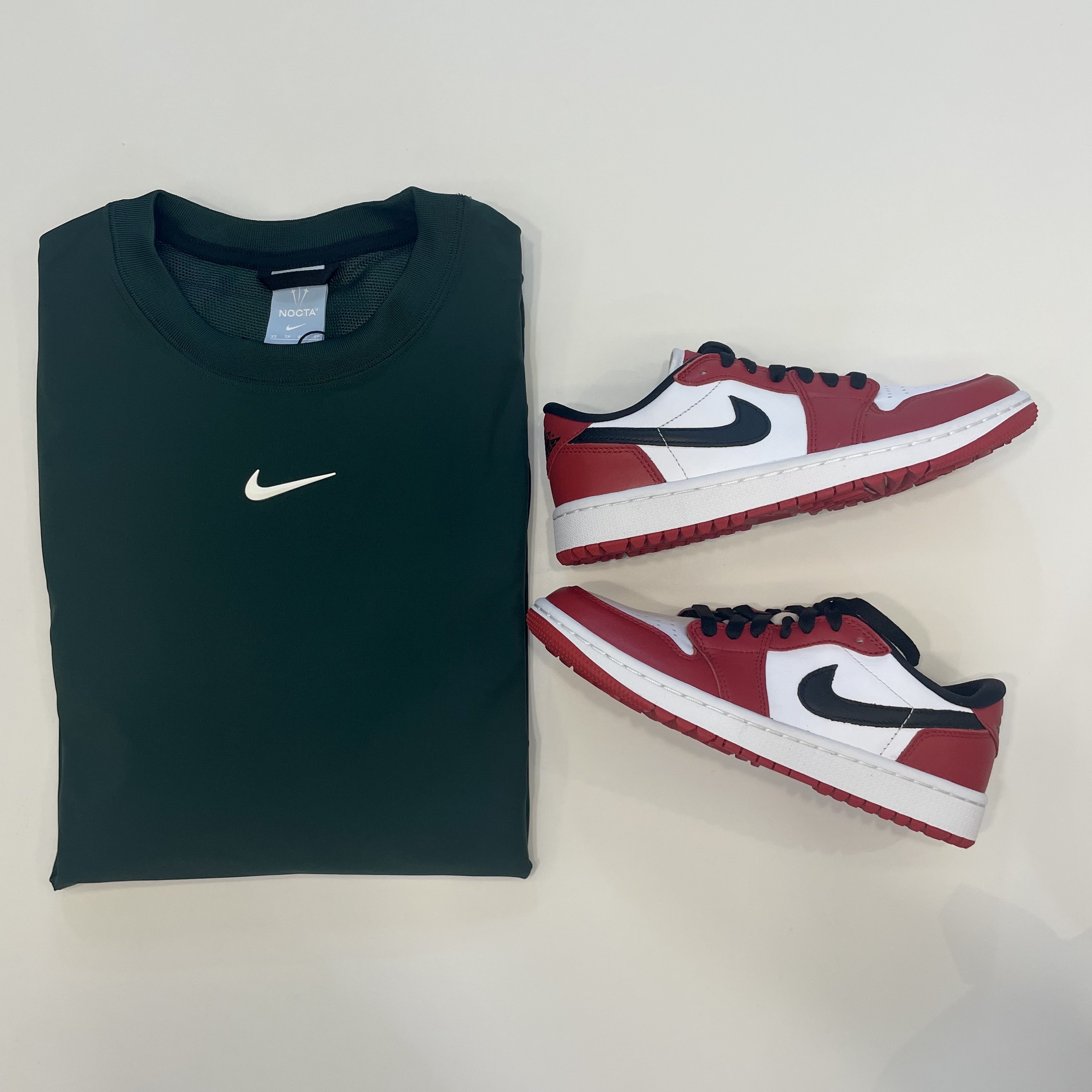 Nike x Drake Nocta Golf Crewneck Top Green - US/EU, Jordan 1 Low Golf Chicago 착용 스타일 - 1