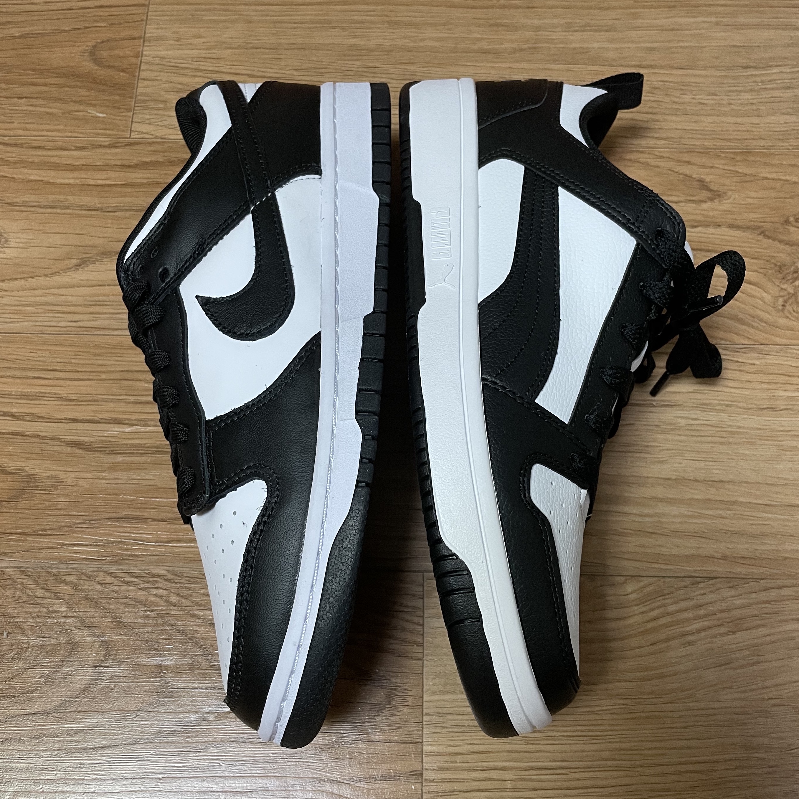 Nike Dunk Low Retro Black 착용 스타일 - 2