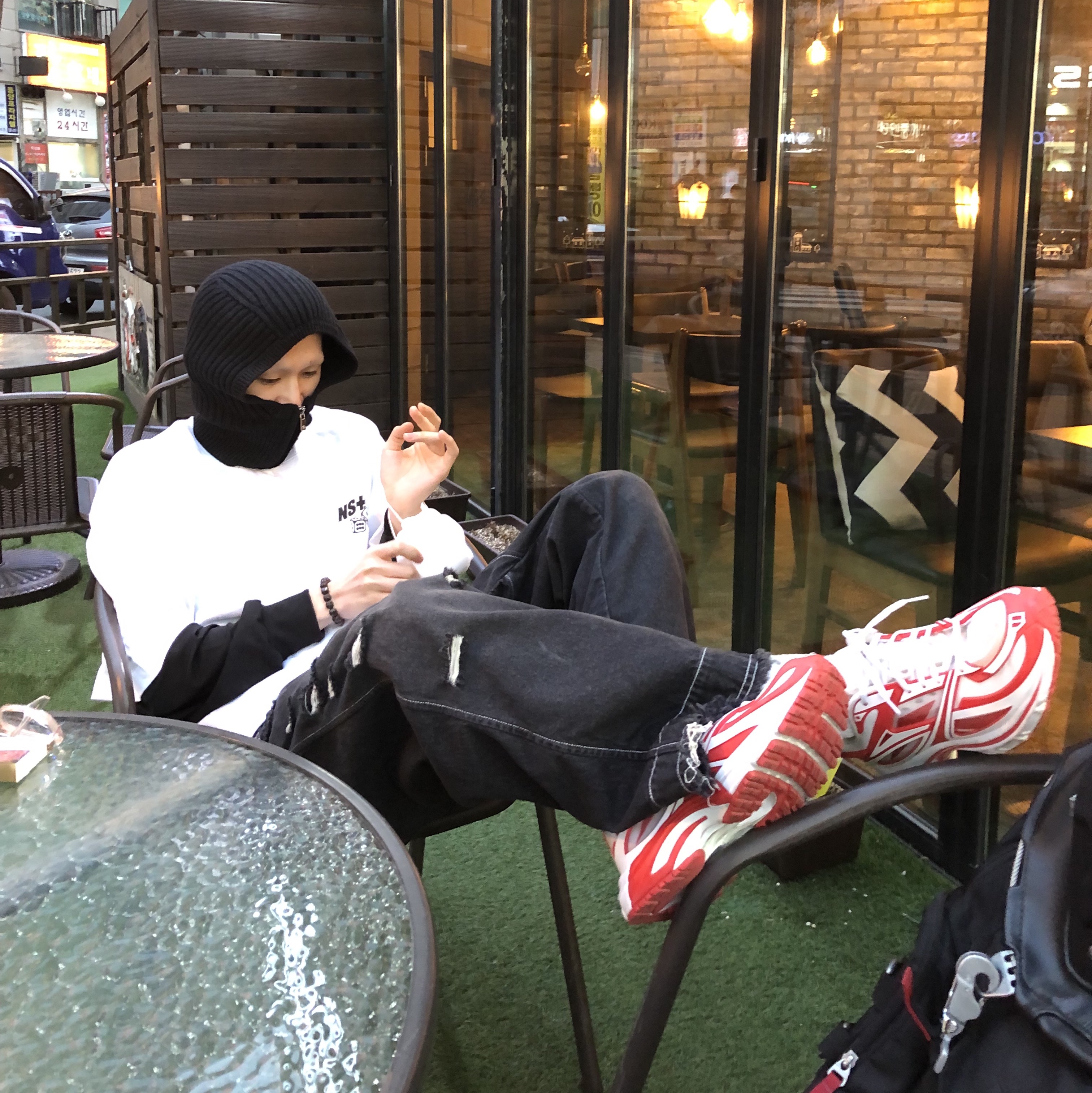 Reebok x Kanghyuk Premier Road Modern White Red  착용 스타일