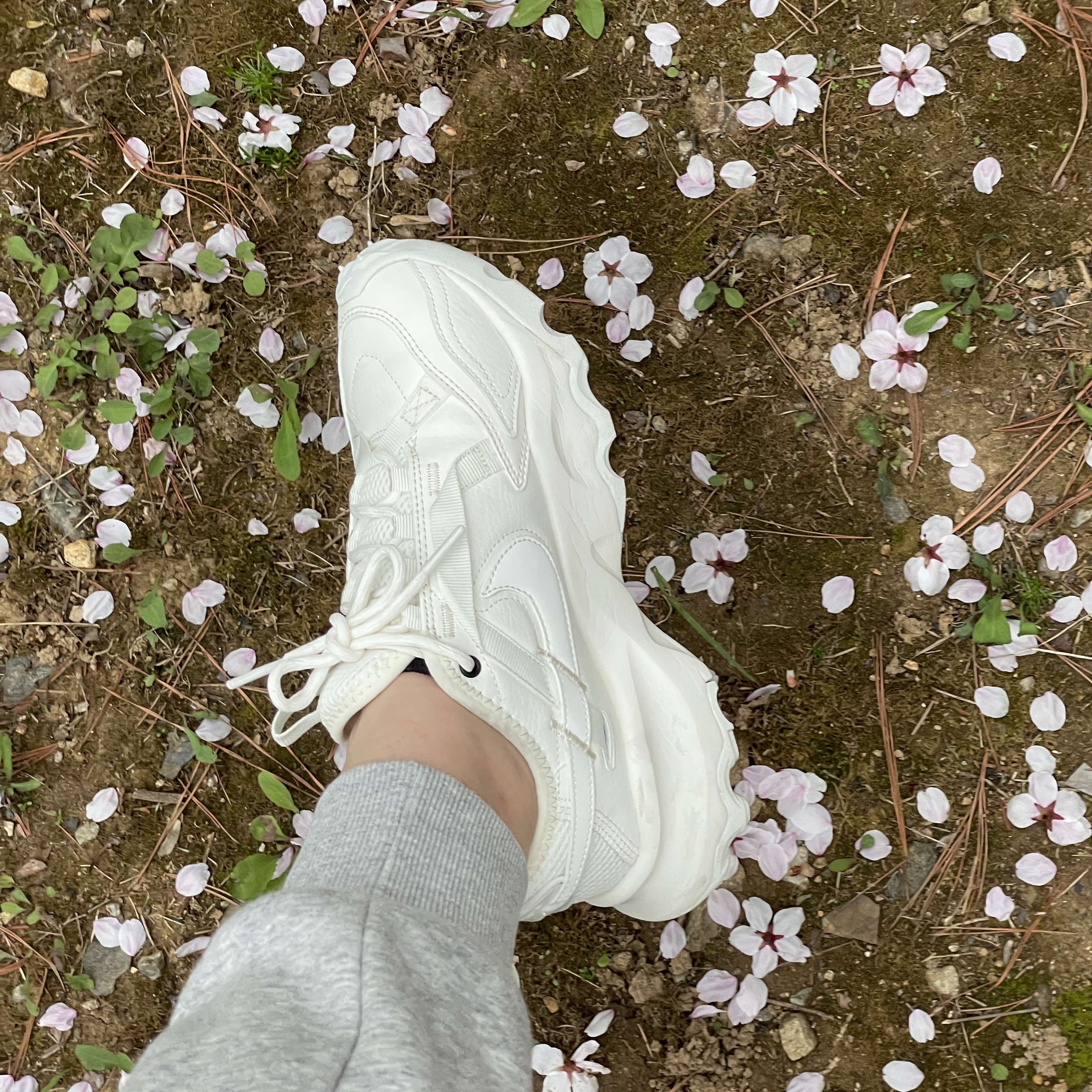 (W) Nike TC 7900 Summit White 착용 스타일 - 1