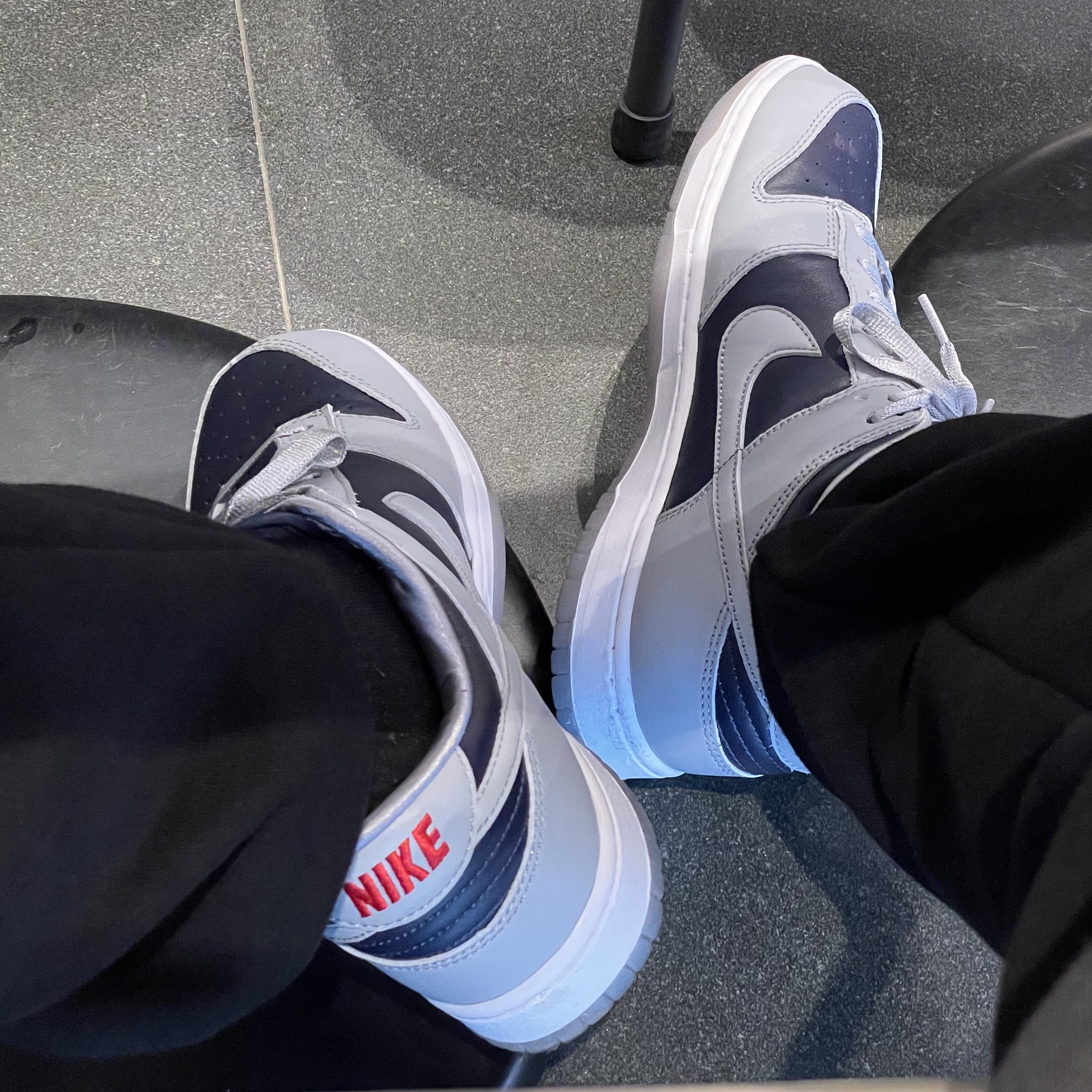 (W) Nike Dunk Low SP College Navy 착용 스타일
