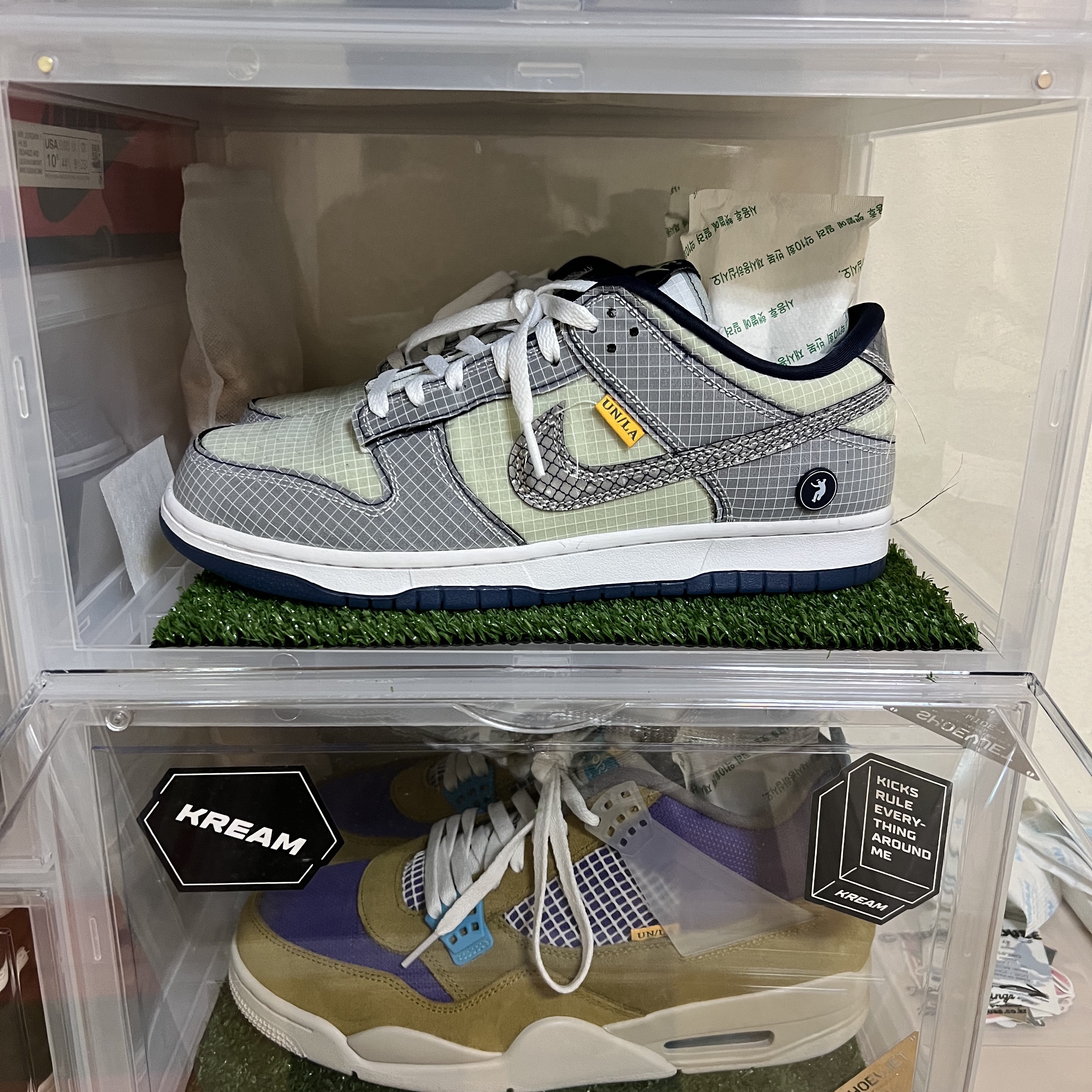Nike x Union Dunk Low Passport Pack Pistachio 착용 스타일