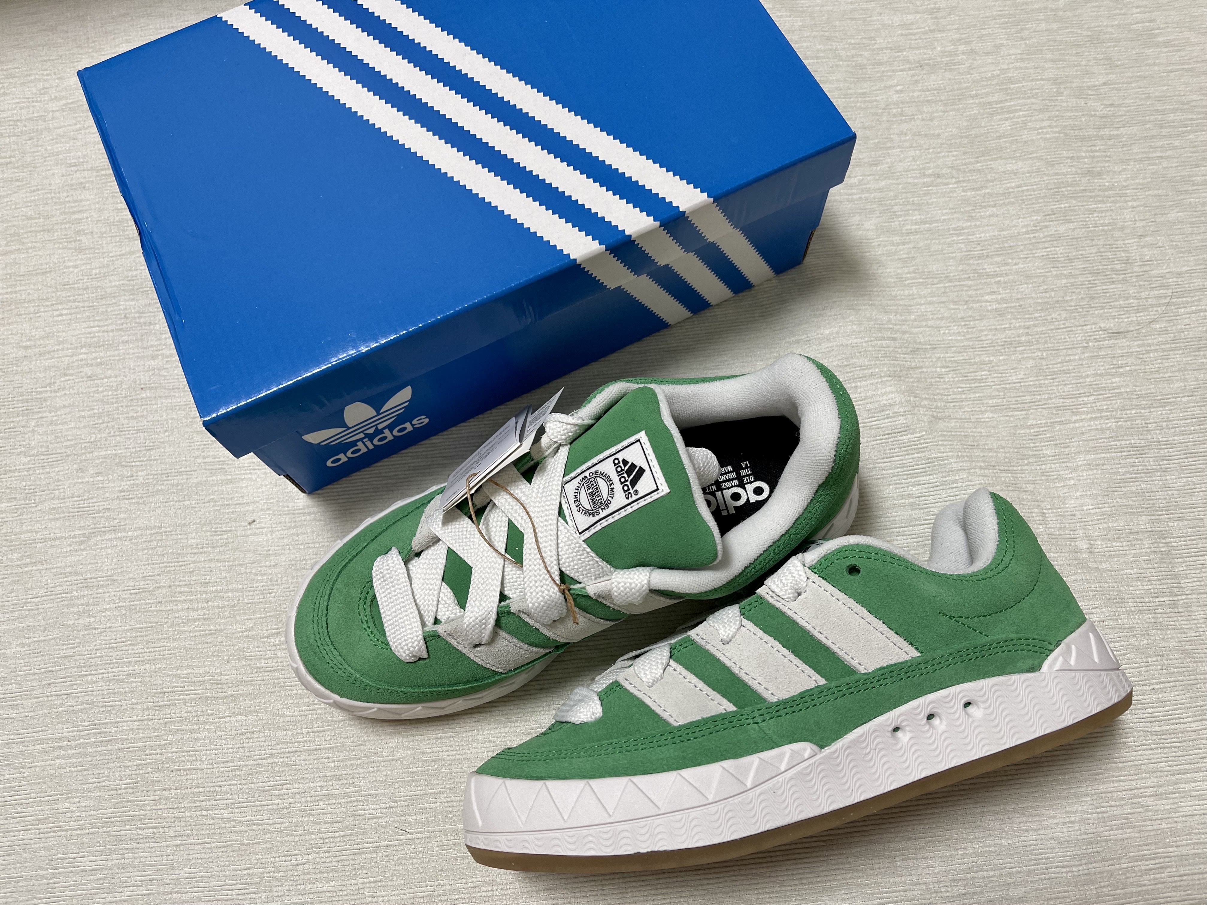 Adidas Adimatic Green 착용 스타일