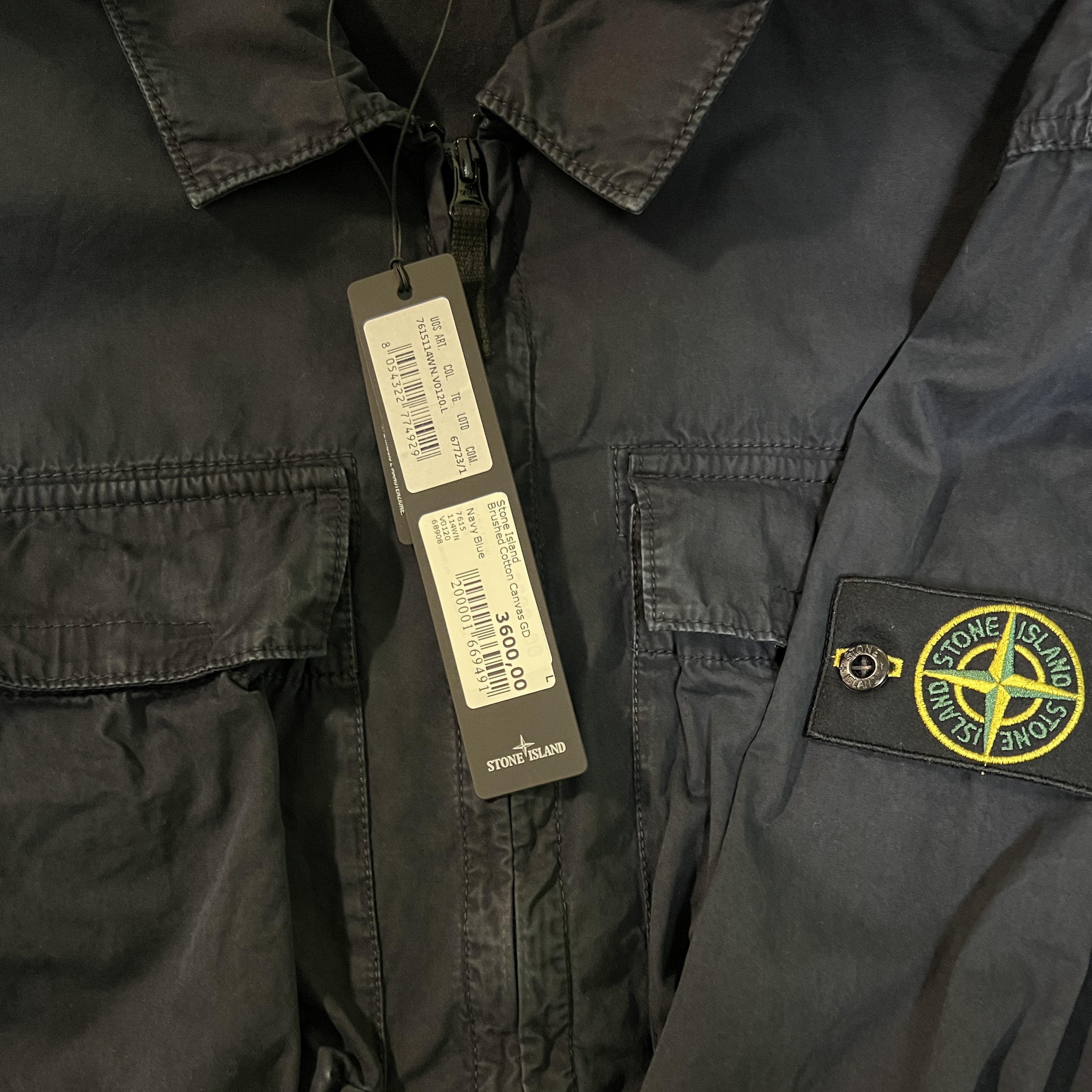 Stone Island 114WN T.CO+OLD Overshirt Navy Blue - 22SS 착용 스타일