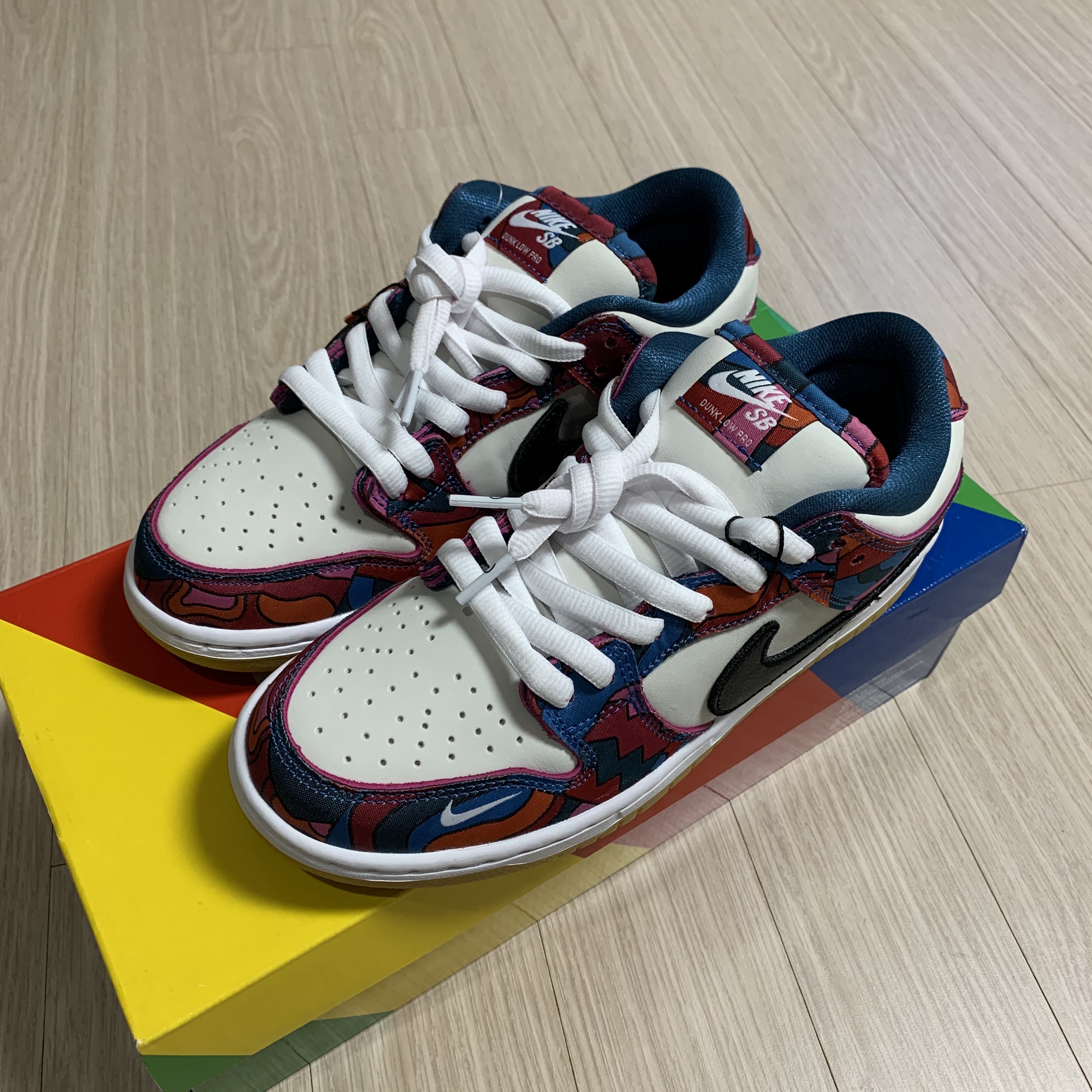 Nike x Parra SB Dunk Low Pro Abstract Art 착용 스타일 - 1