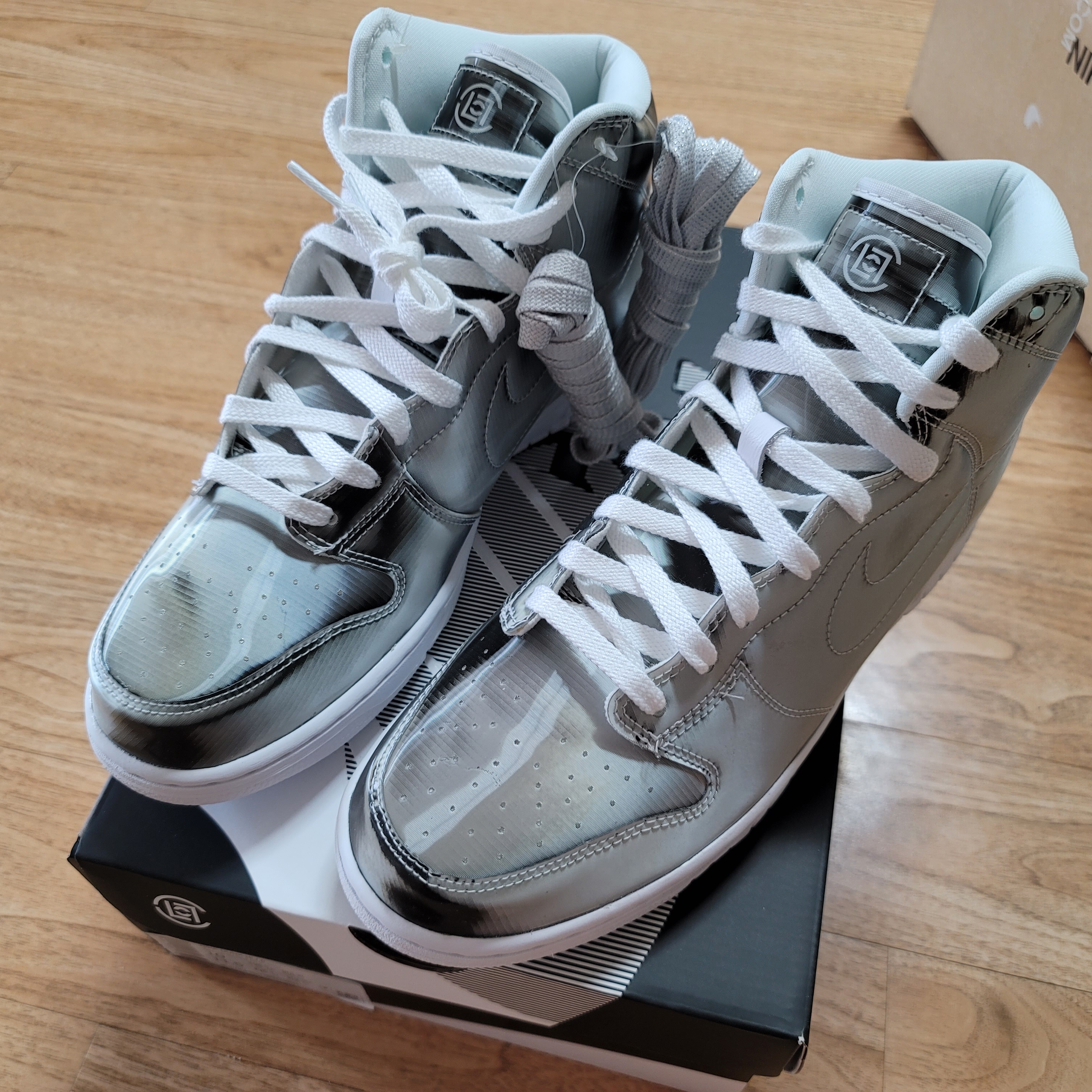 Nike x Clot Dunk High Flux 착용 스타일 - 1