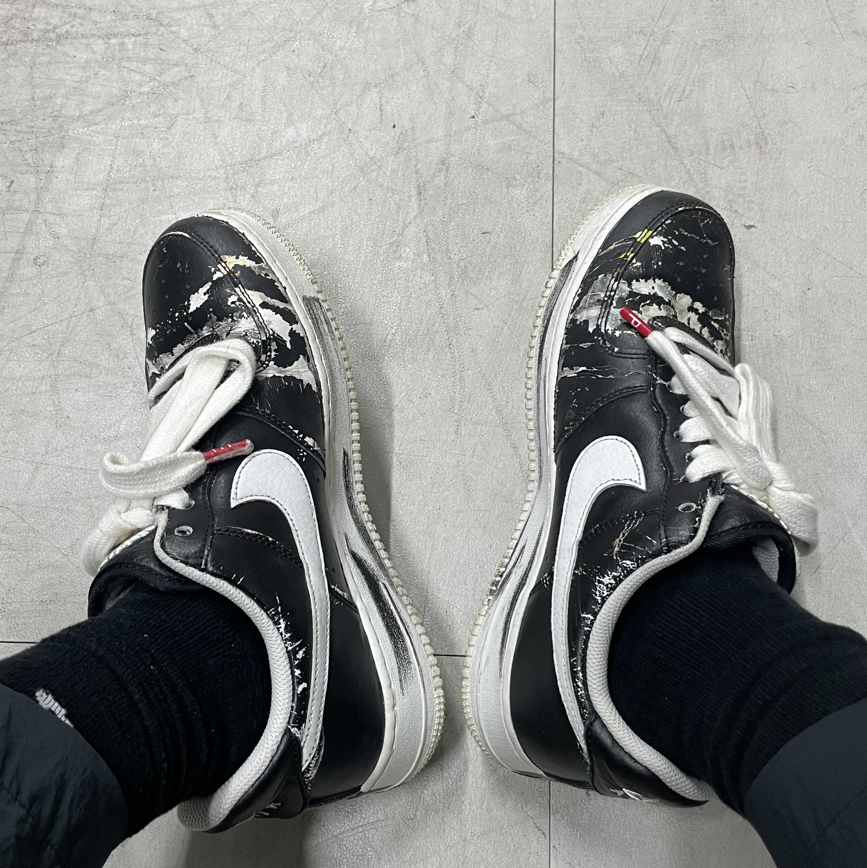 Nike x Peaceminusone Air Force 1 Low Para-Noise 착용 스타일