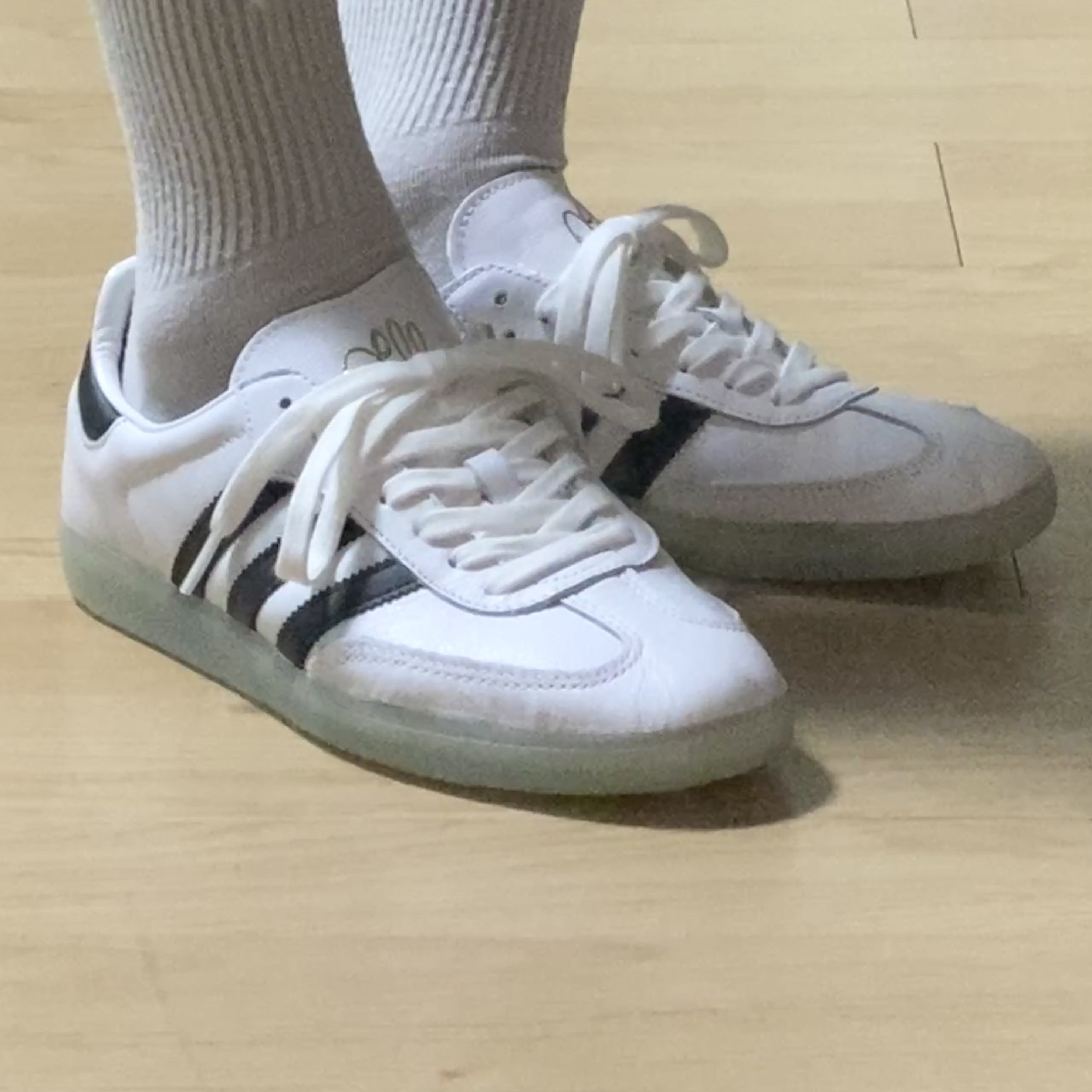 Adidas x Dill Samba White Black 착용 스타일