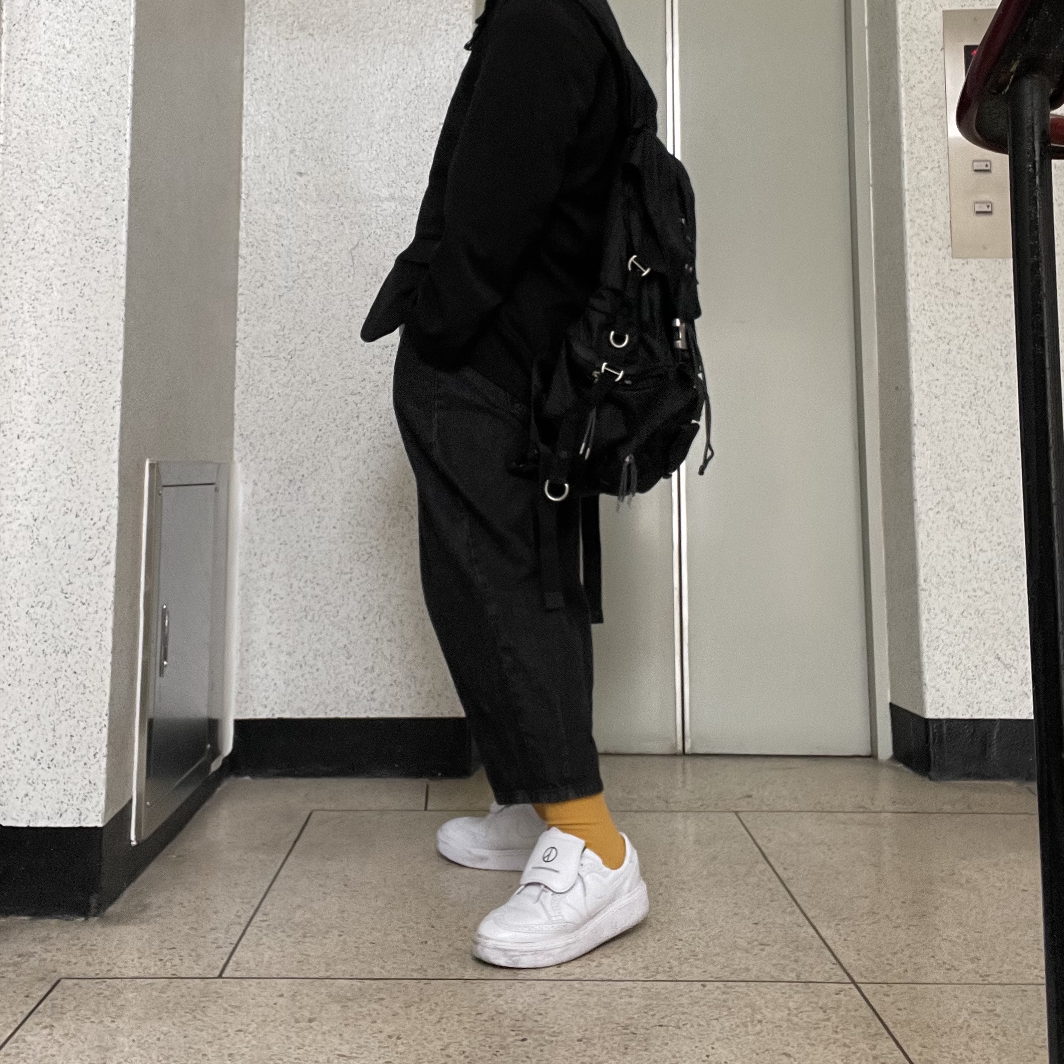 Nike x Peaceminusone Kwondo1 White 착용 스타일