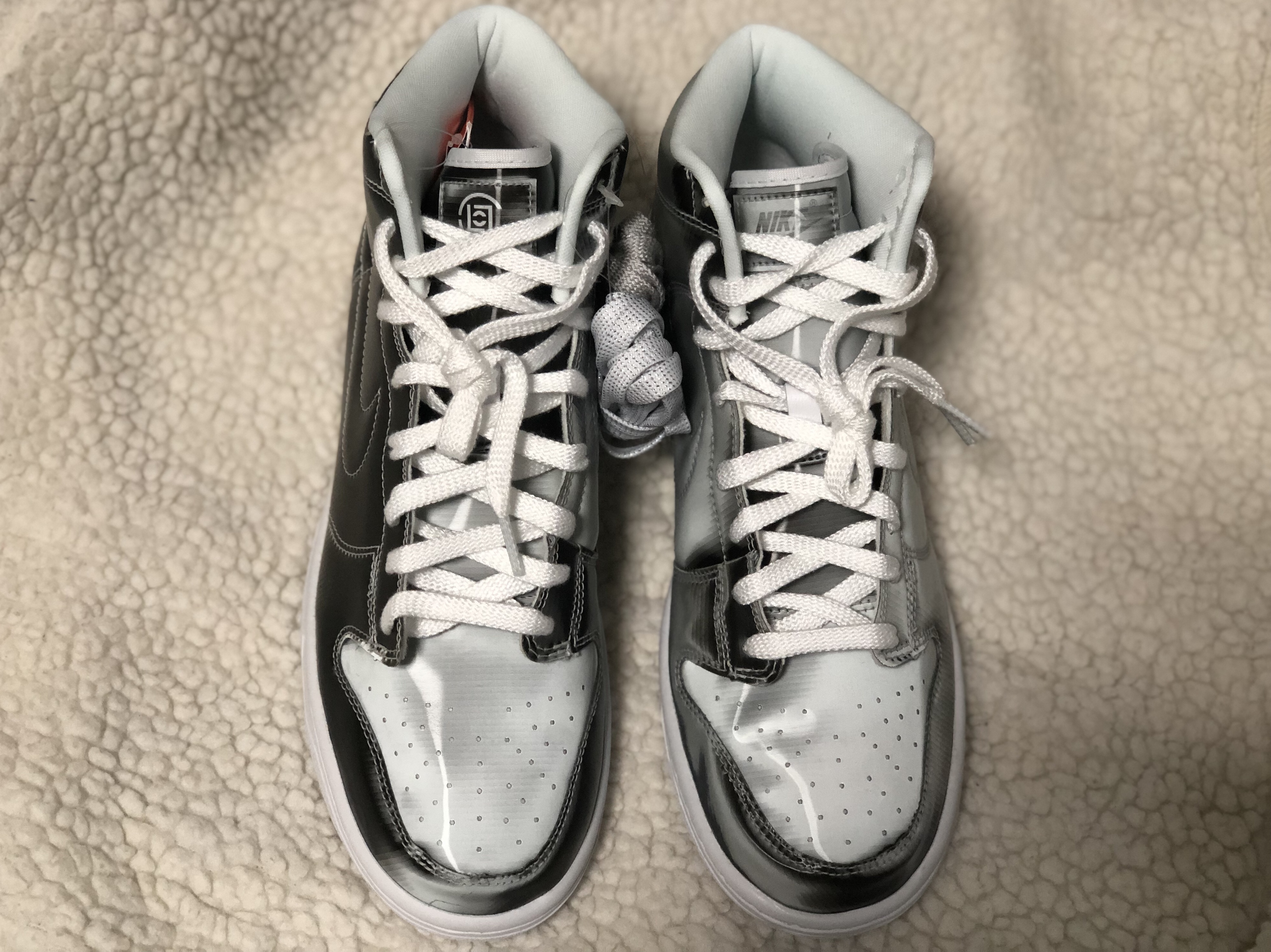 Nike x Clot Dunk High Flux 착용 스타일 - 3