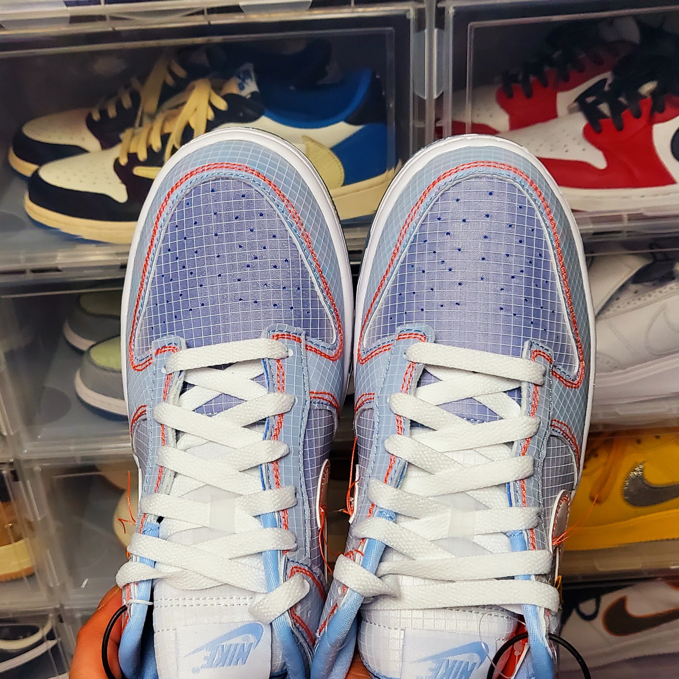 Nike x Union Dunk Low Passport Pack Argon 착용 스타일 - 4