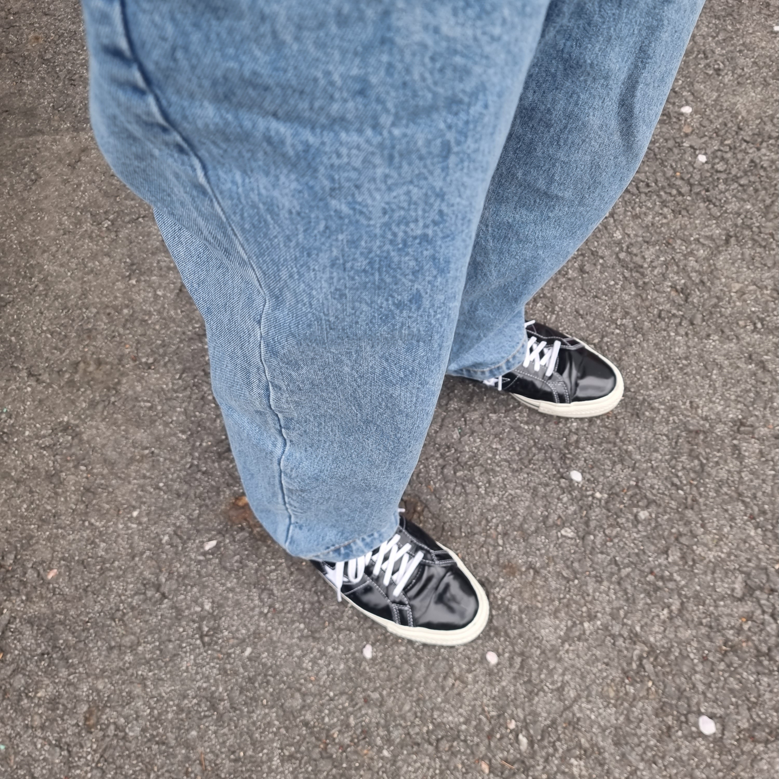 Converse One Star Ox Black 착용 스타일 - 1