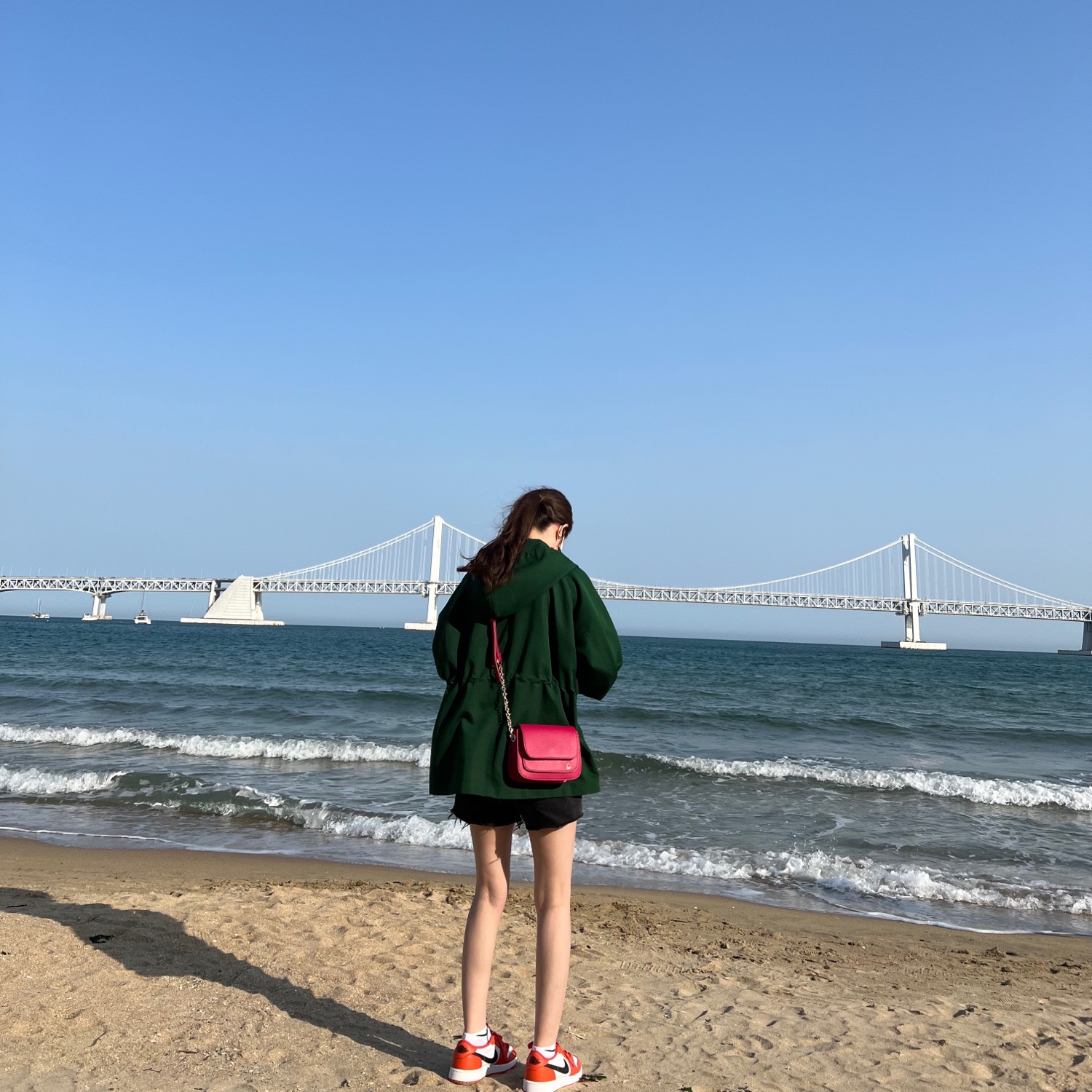 (GS) Jordan 1 Low OG Starfish 착용 스타일 - 2
