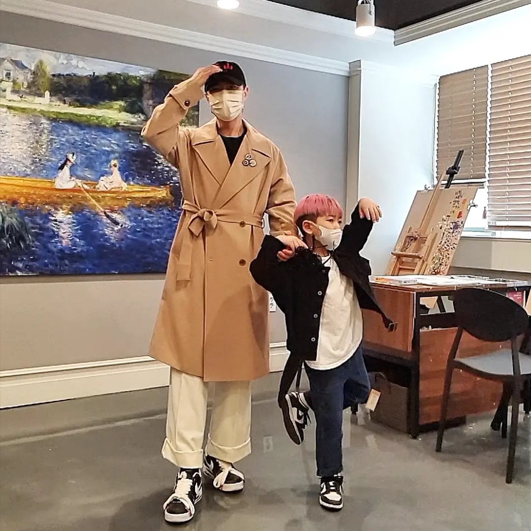 Nike x Peaceminusone Air Force 1 Low Para-Noise, (PS) Nike Dunk Low Black 착용 스타일 - 2