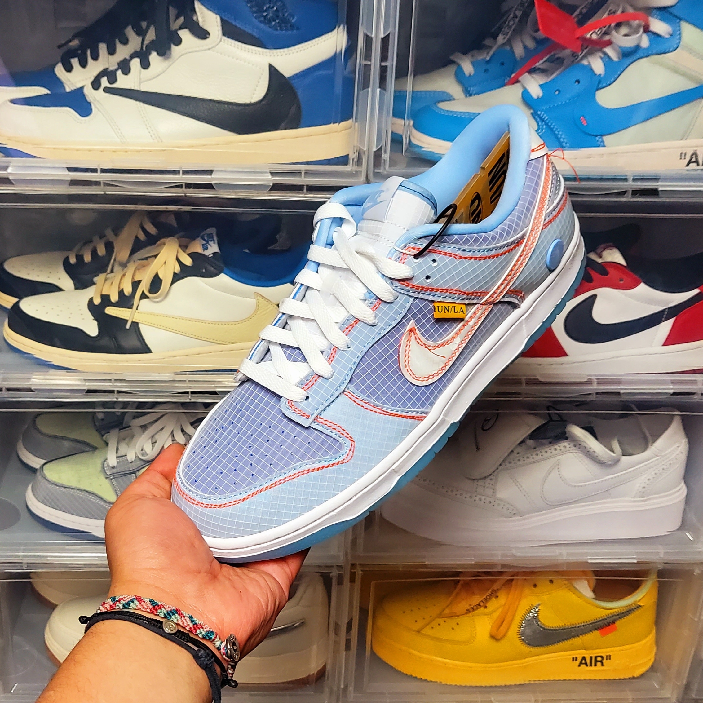 Nike x Union Dunk Low Passport Pack Argon 착용 스타일 - 1