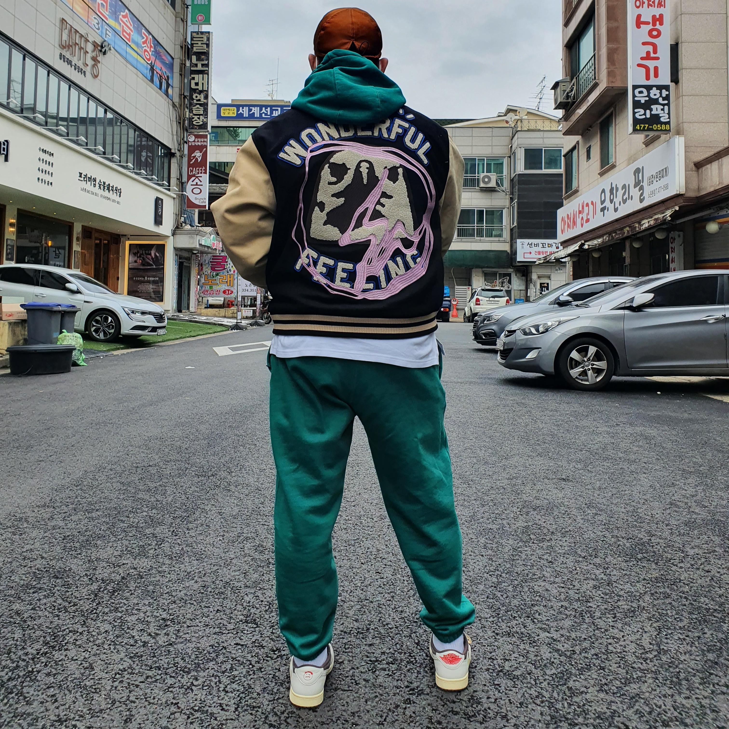 Nike NRG Solo Swoosh Fleece Hoodie Mystic Green - US/EU, Nike NRG Solo Swoosh Fleece Pants Mystic Green - US/EU 착용 스타일