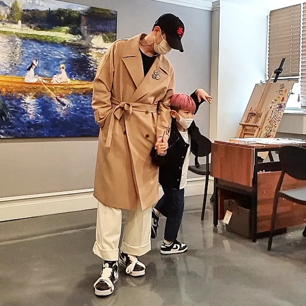 Nike x Peaceminusone Air Force 1 Low Para-Noise, (PS) Nike Dunk Low Black 착용 스타일 - 1