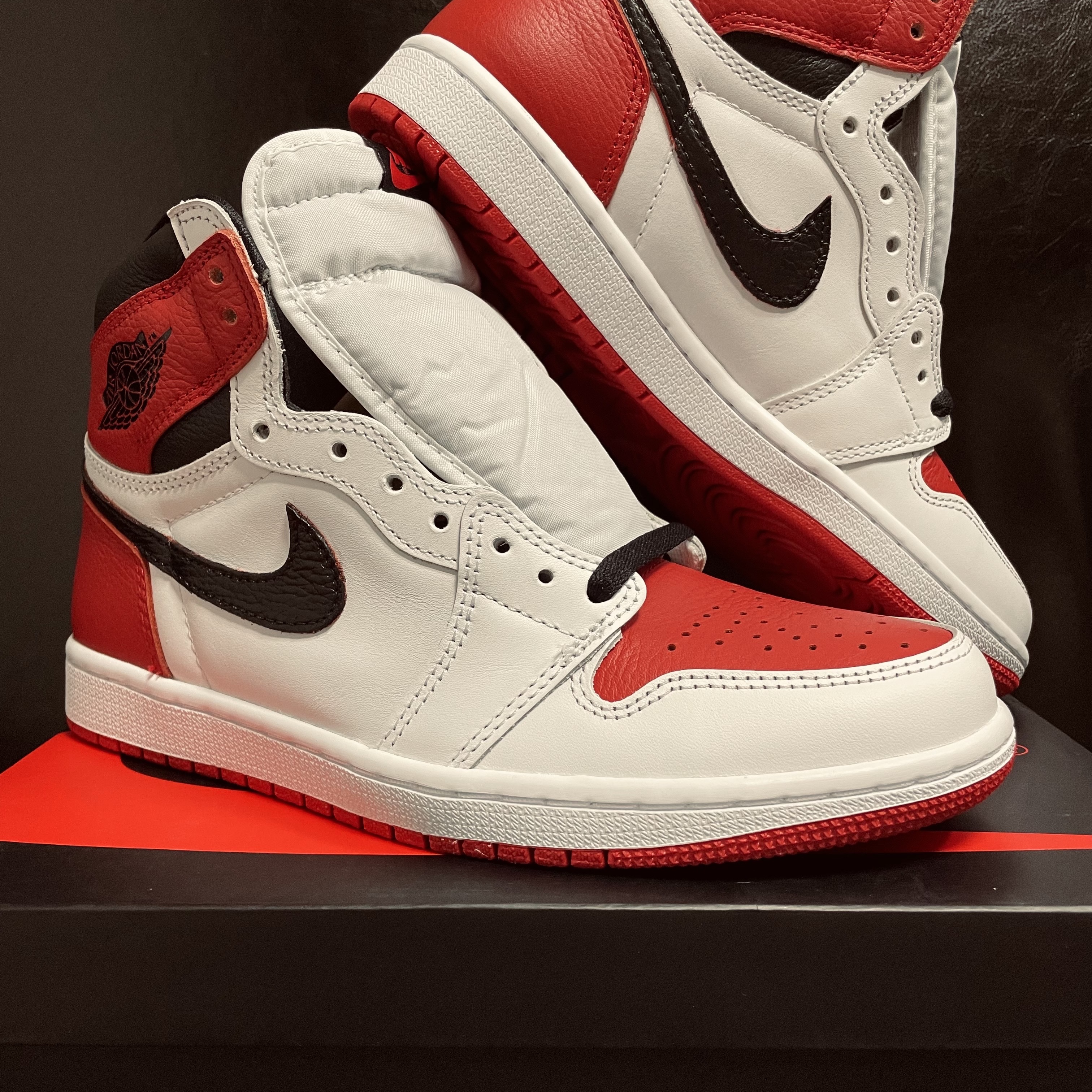 Jordan 1 Retro High OG Heritage, (GS) Jordan 1 Retro High OG Heritage 착용 스타일
